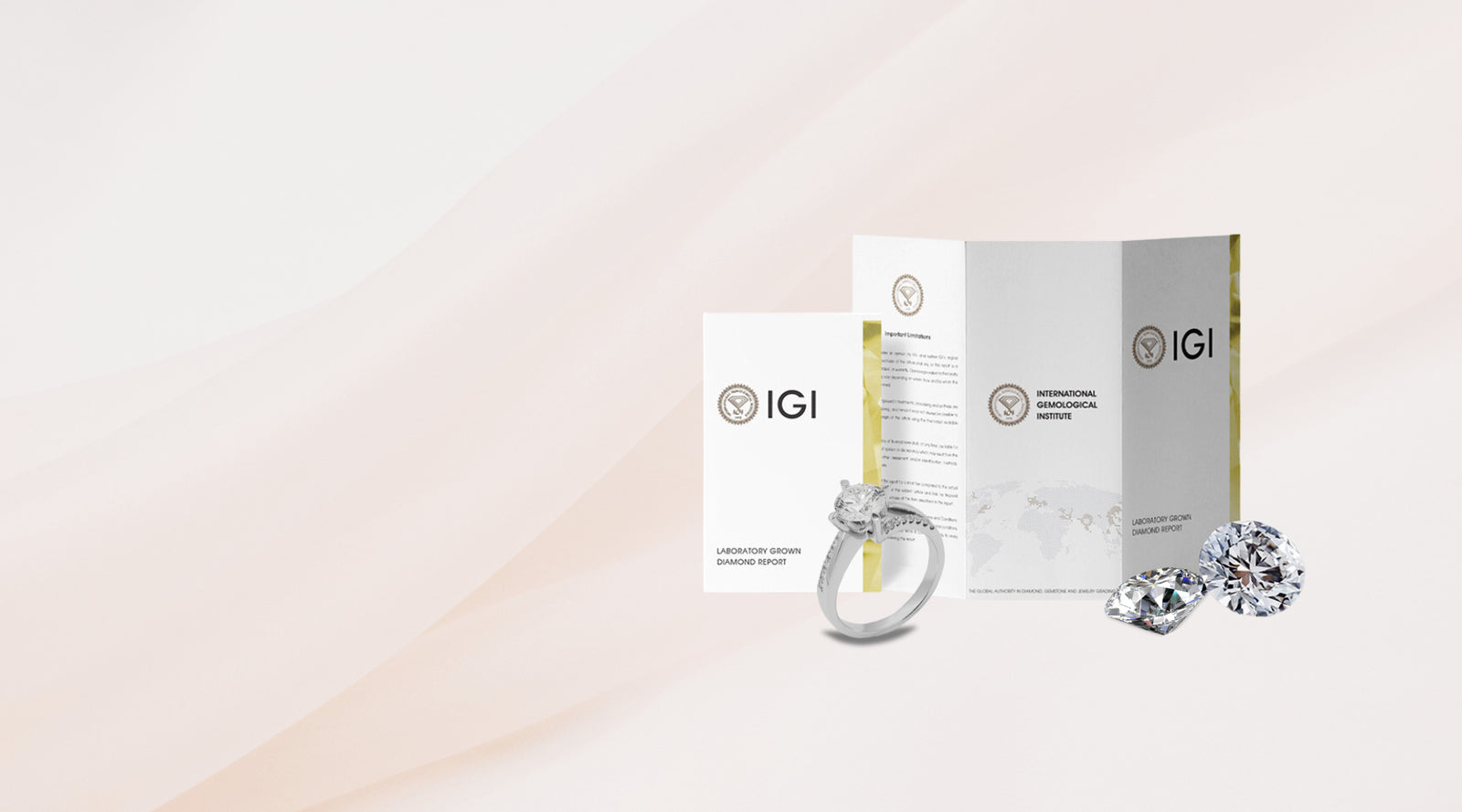 lab diamond engagement ring