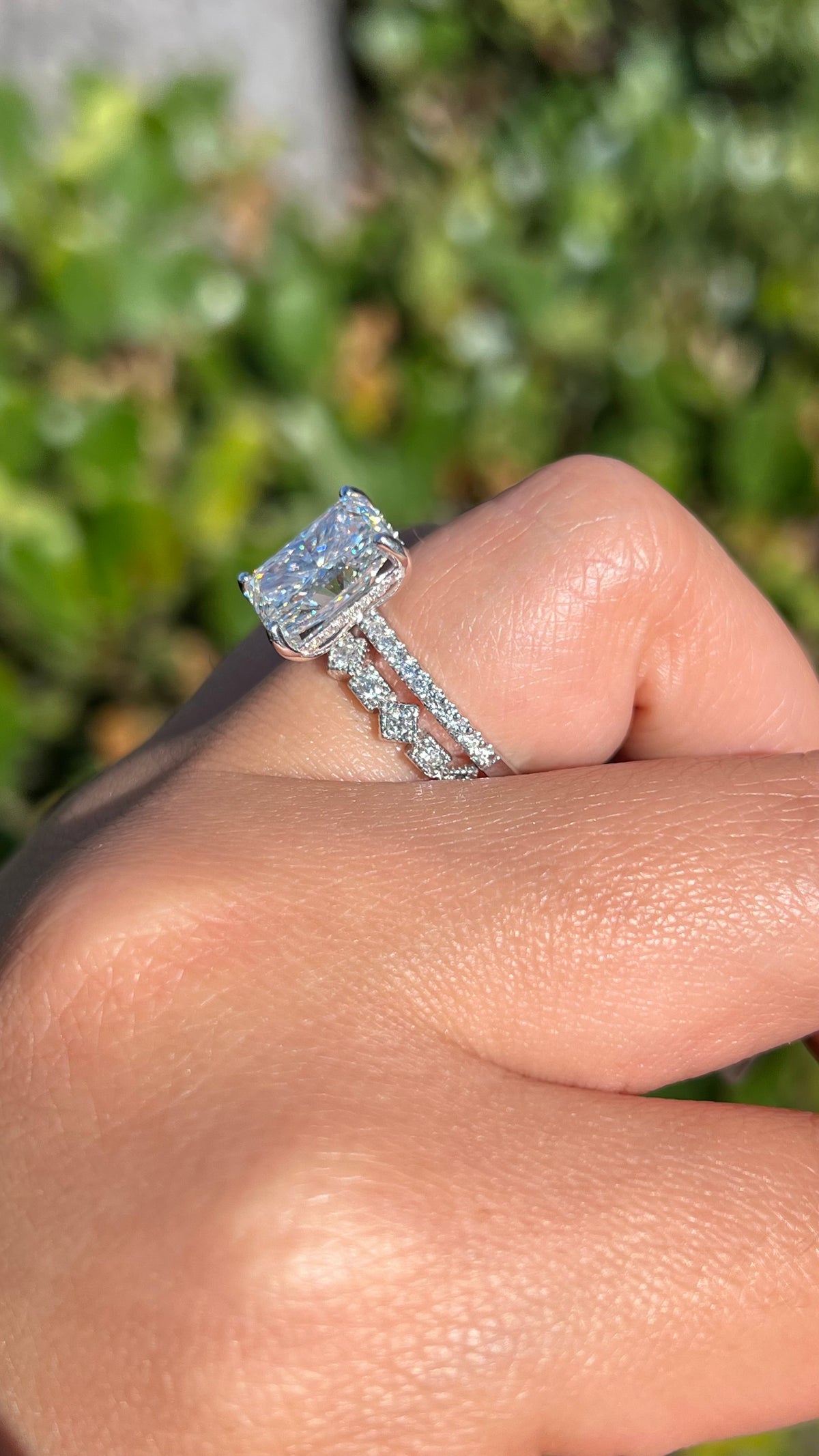 0.28ct Vintage Milgrain Beaded Diamond Wedding Band 14K Gold BAN005