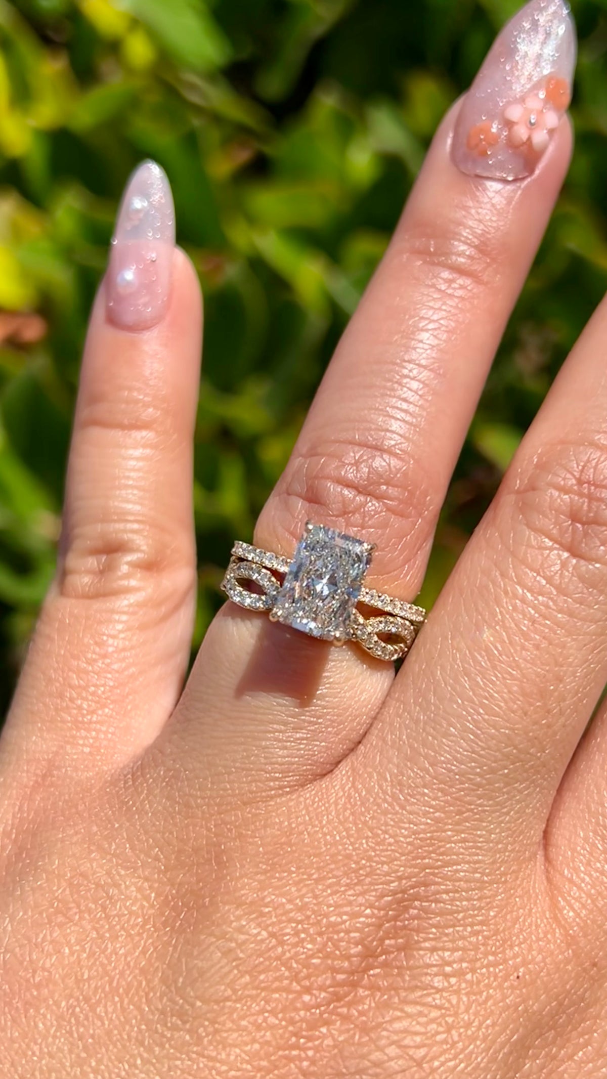 0.45ct Full Diamond Twist Wedding Band 14K Gold BAN008