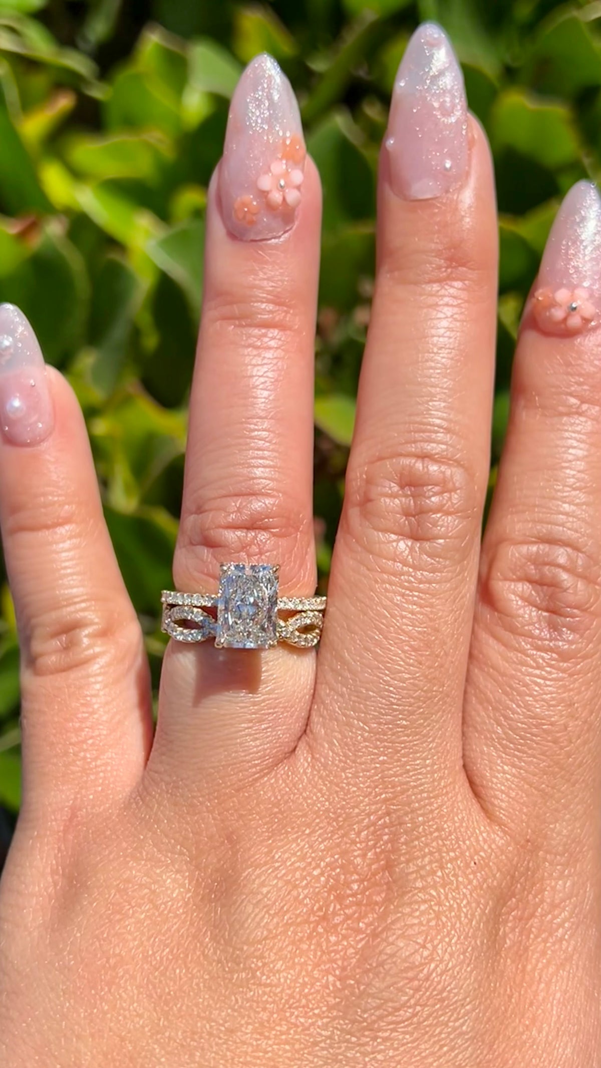 0.45ct Full Diamond Twist Wedding Band 14K Gold BAN008