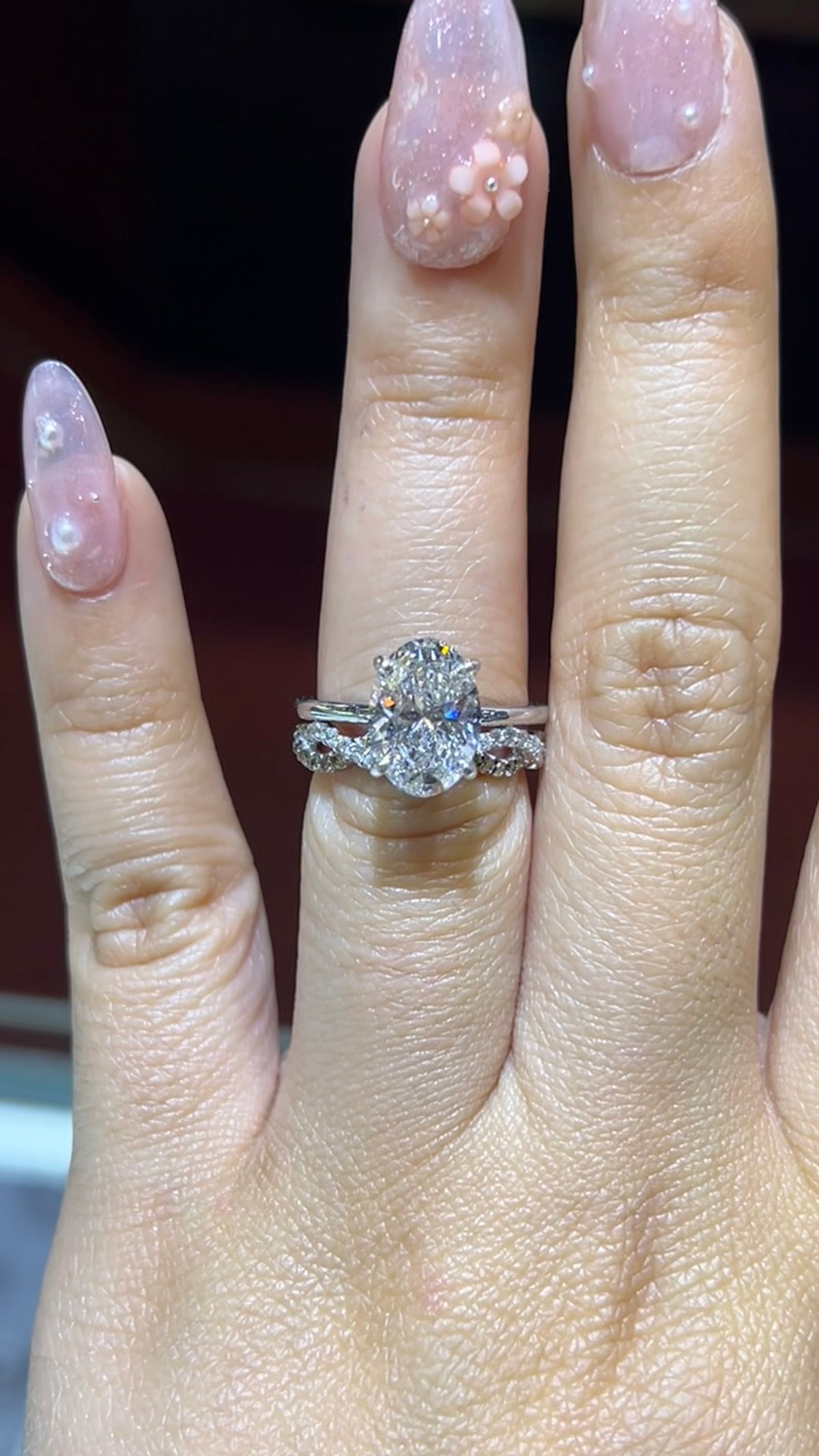 0.46ct Full Diamond Twist Chocolate Diamond Wedding Band 14K Gold BAN017