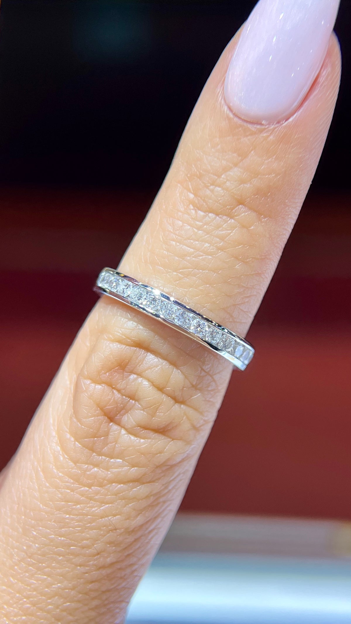 0.45ct Channel Set Diamond Wedding Band 14K Gold BAN061