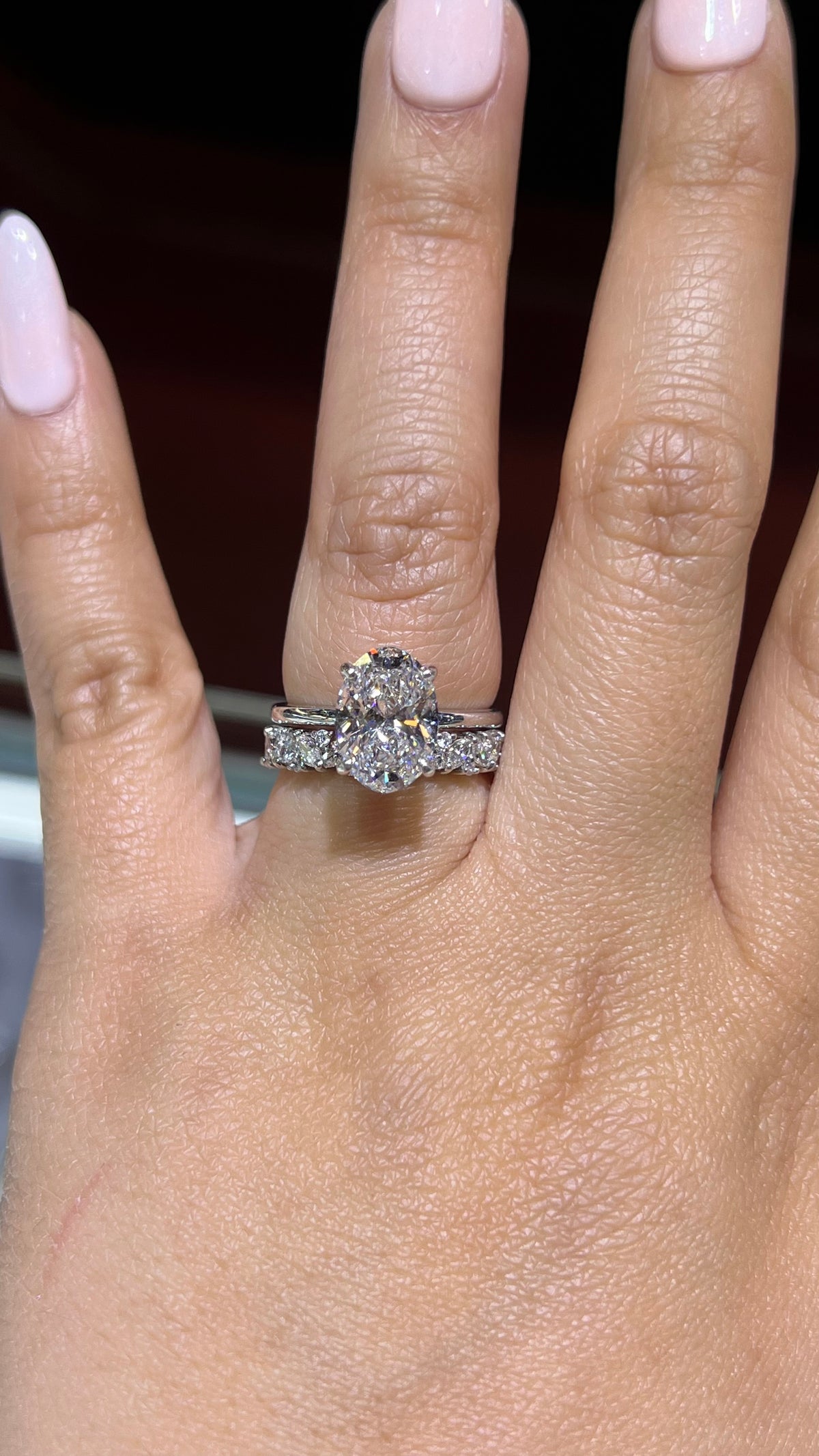 0.70ct Marquise and Round Diamond Wedding Band 14K Gold BAN066