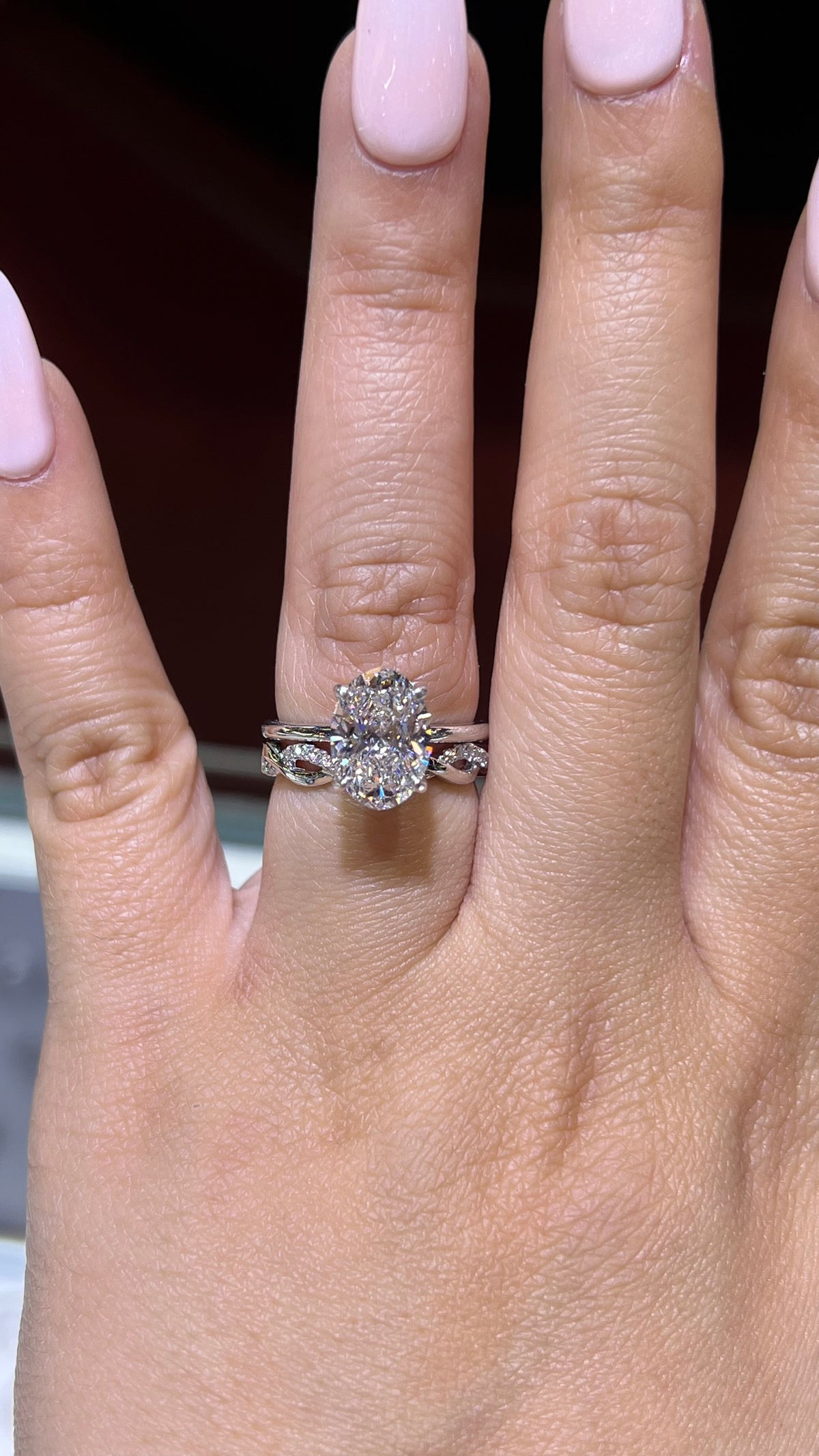 0.20ct Half Diamond Twist Wedding Band 14K Gold BAN081