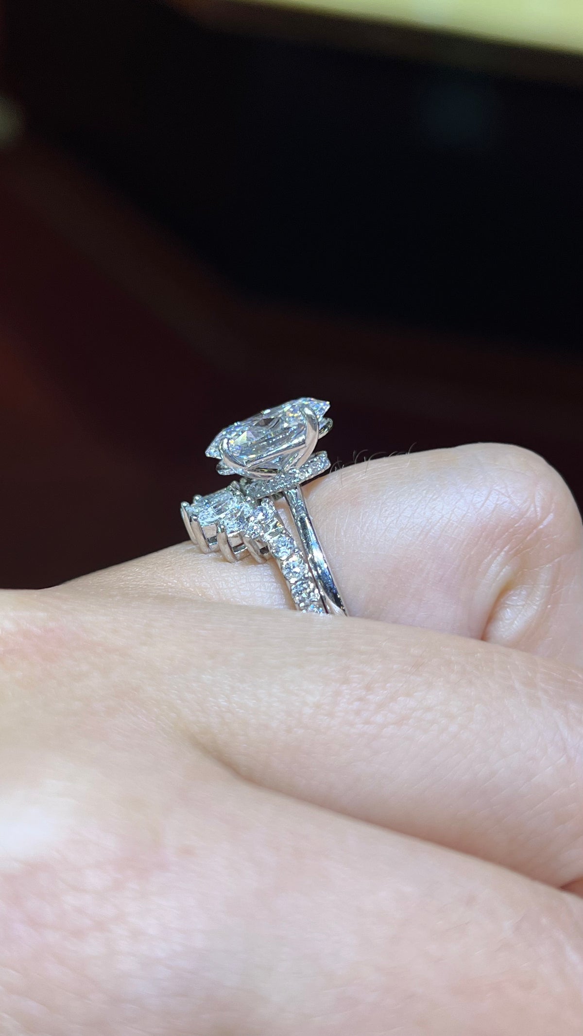 0.82ct Marquise Contour Chevron Diamond Wedding Band 14K Gold BAN100