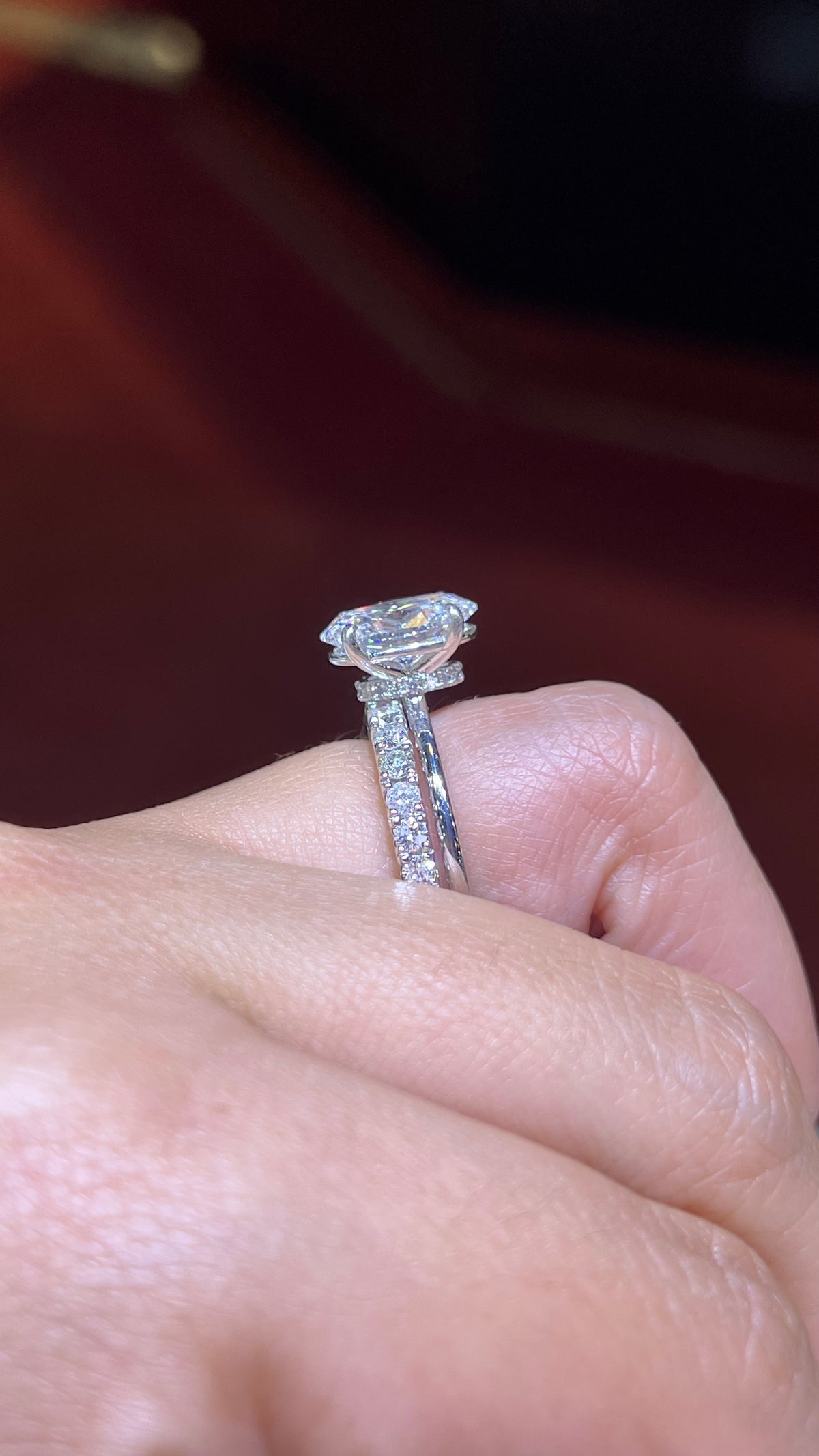 0.90ct Crown Prong Diamond Wedding Band 14K Gold BAN132