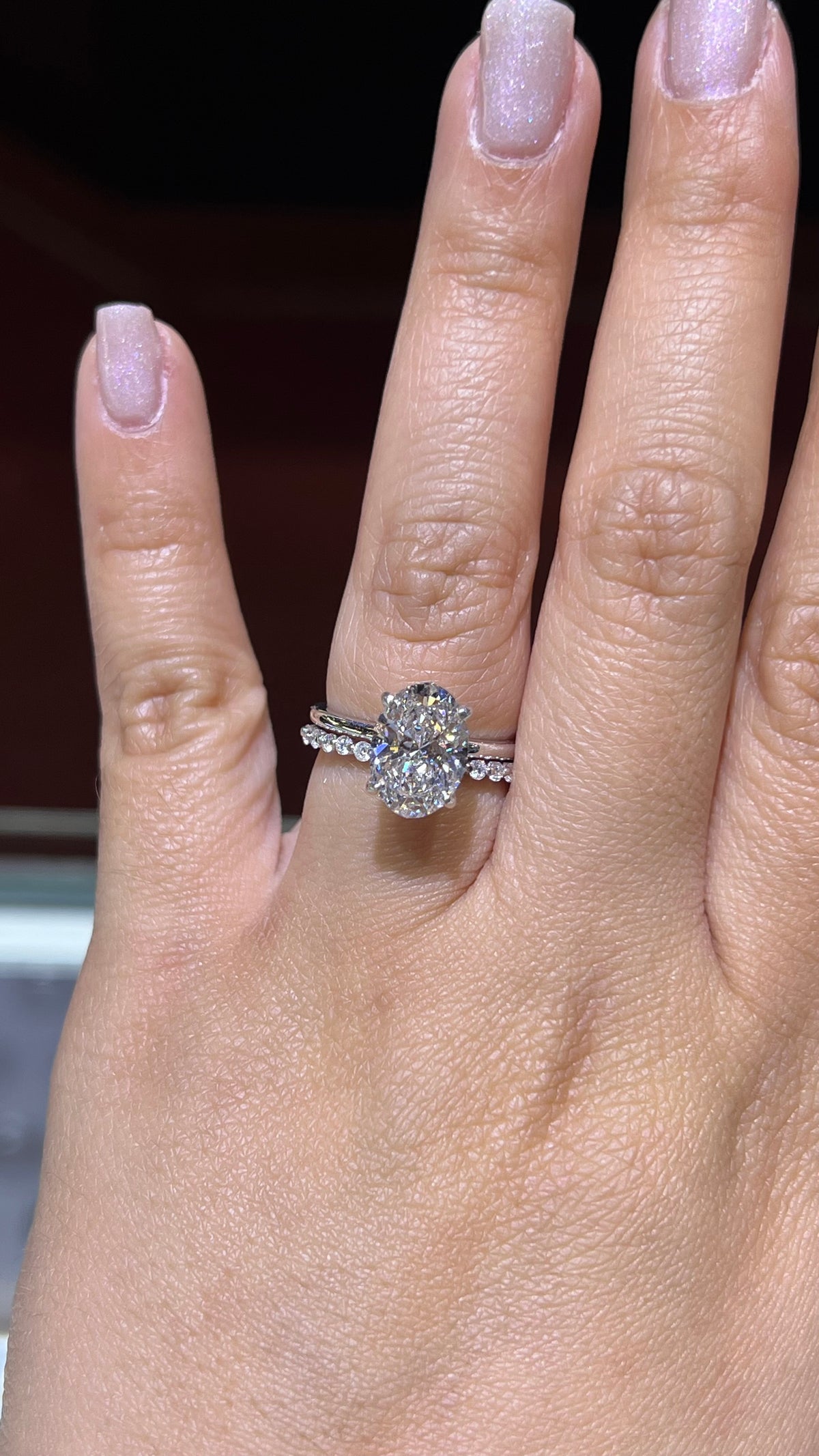 0.31ct Single Shared Prong Bubble Diamond Wedding Band 14K Gold BAN138