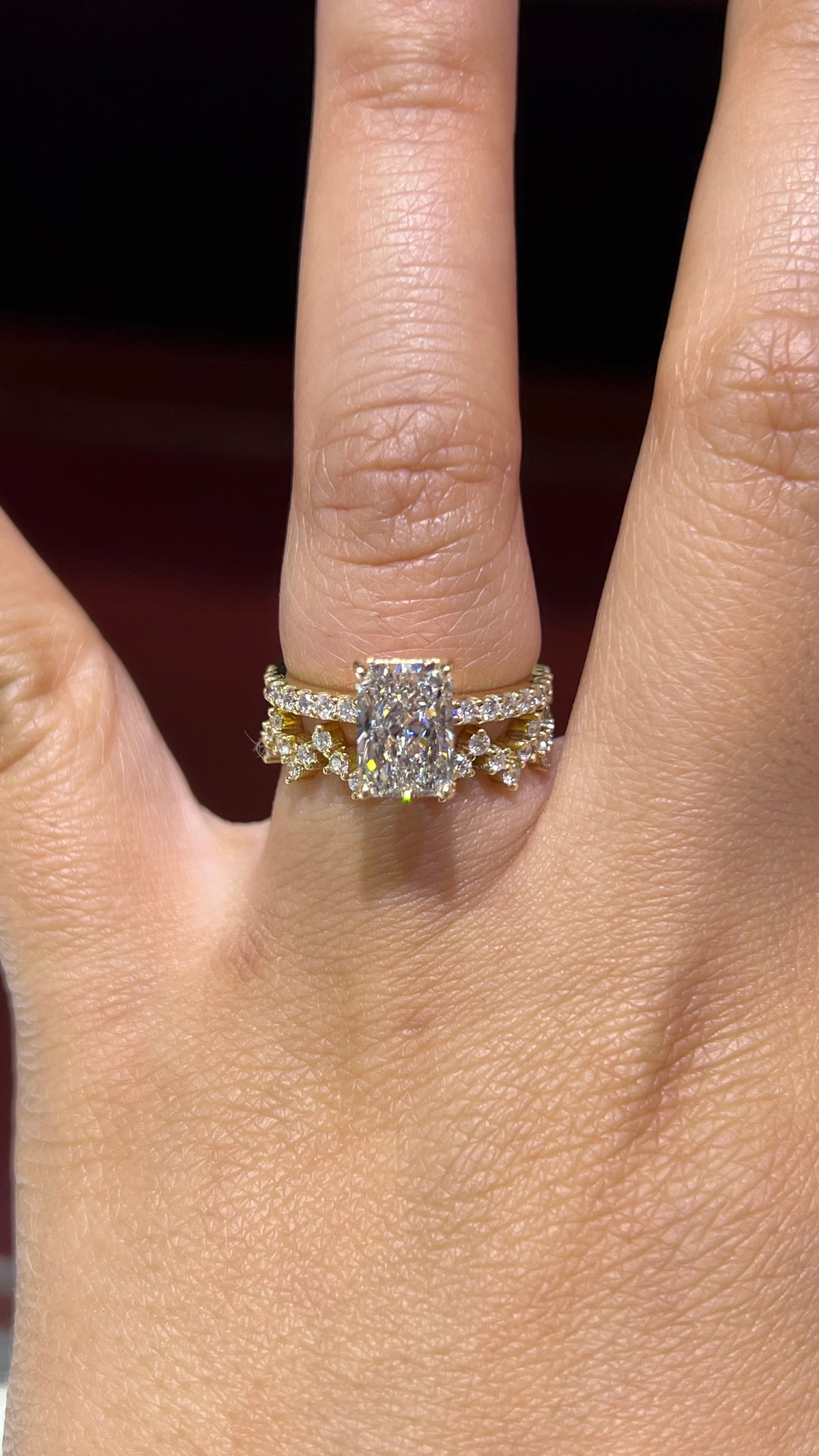 Shared Prong Zigzag Diamond Wedding Band 14K Gold BAN146