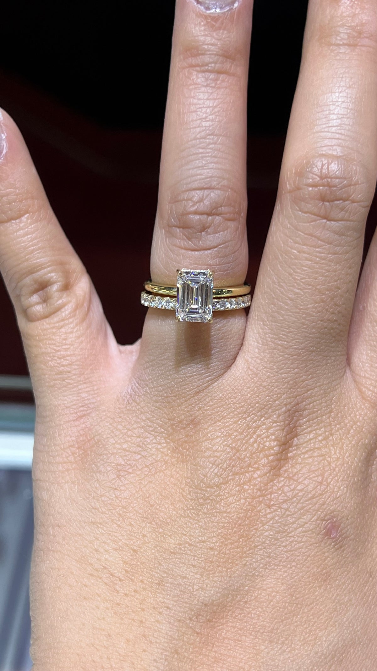 Larger Diamond Pave Wedding Band 14K Gold BAN152