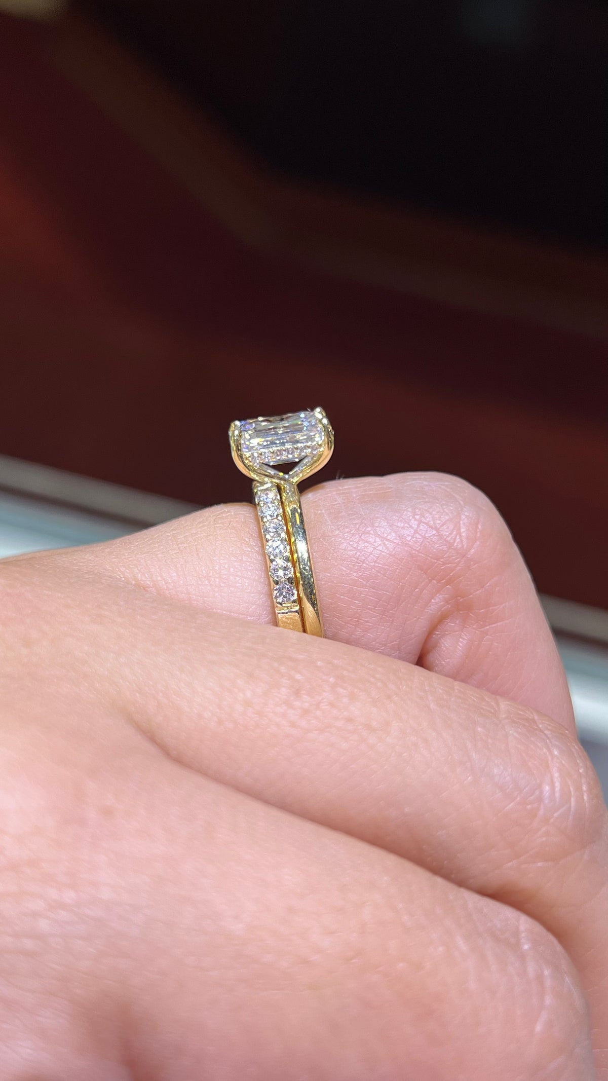 Larger Diamond Pave Wedding Band 14K Gold BAN152