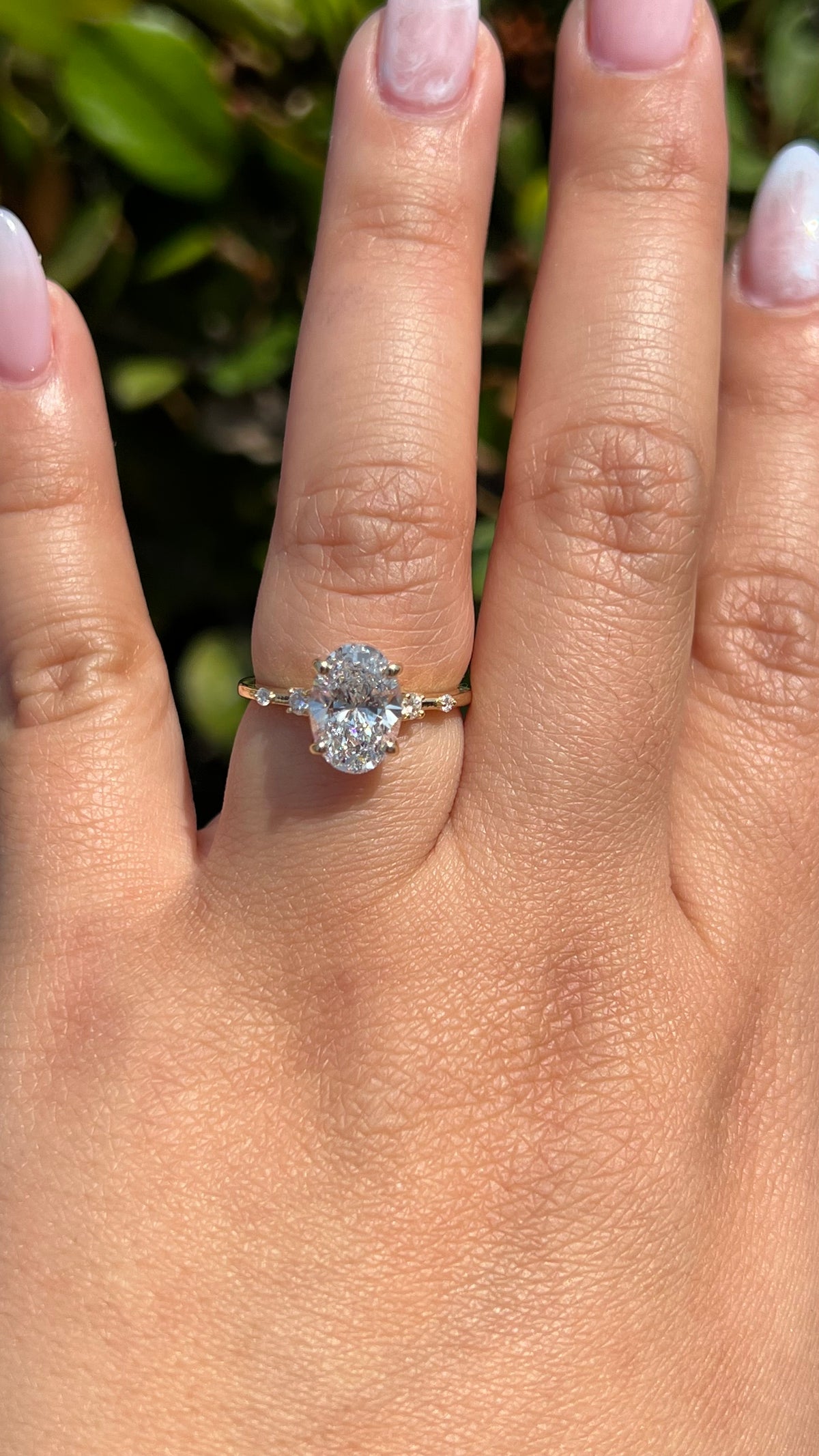 Laci 2.03ct E-VS1 Oval Cut Lab Grown Diamond Engagement Ring 14K Gold