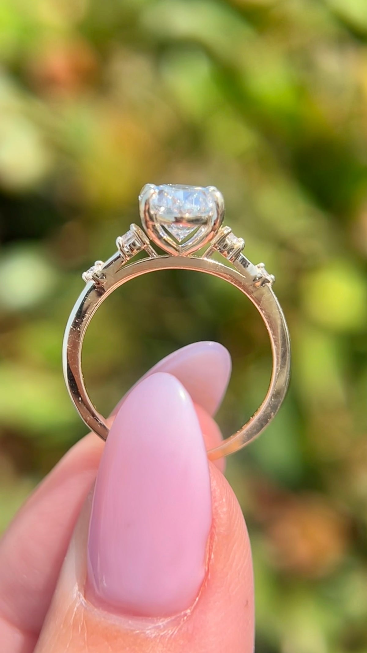 Laci 2.03ct E-VS1 Oval Cut Lab Grown Diamond Engagement Ring 14K Gold