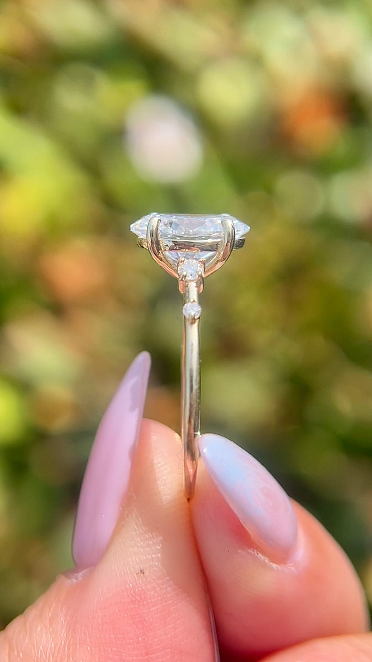 Laci 2.03ct E-VS1 Oval Cut Lab Grown Diamond Engagement Ring 14K Gold