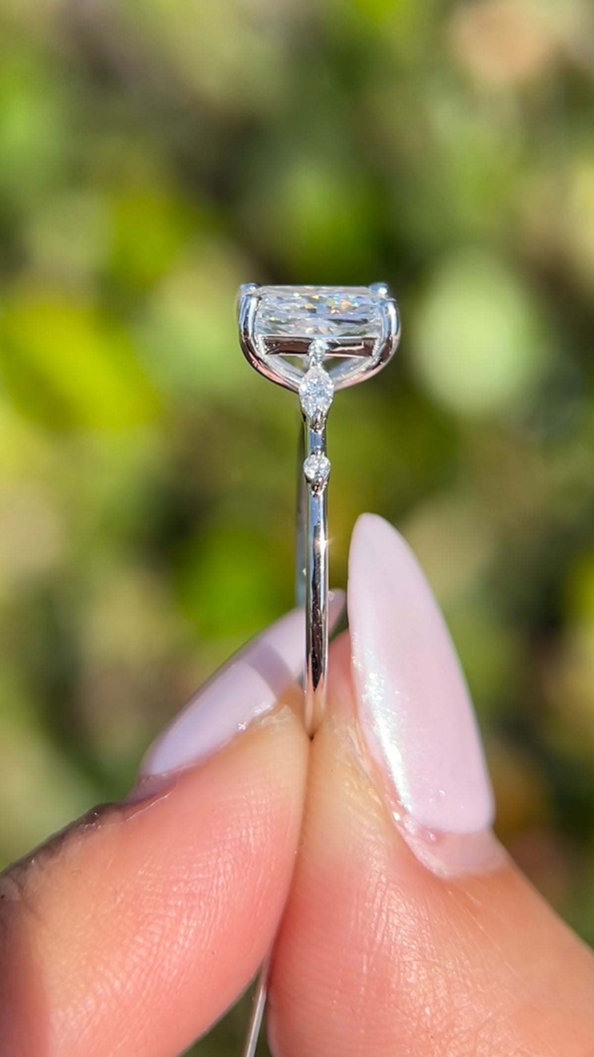 Maci 2.26ct E-VS1 Radiant Cut Lab Grown Diamond Engagement Ring 14K Gold