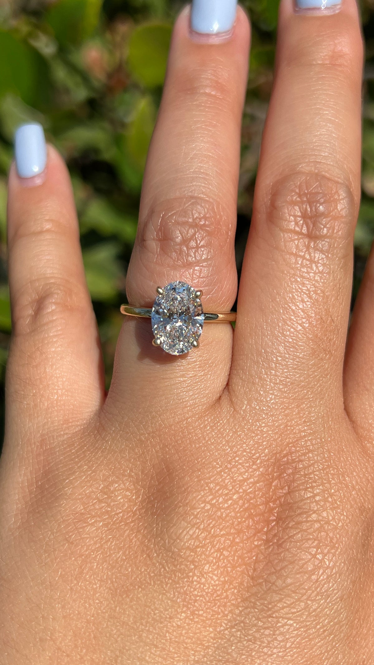 Sophi 2.50ct E-VS1 Oval Cut Lab Grown Diamond Engagement Ring 14K Gold