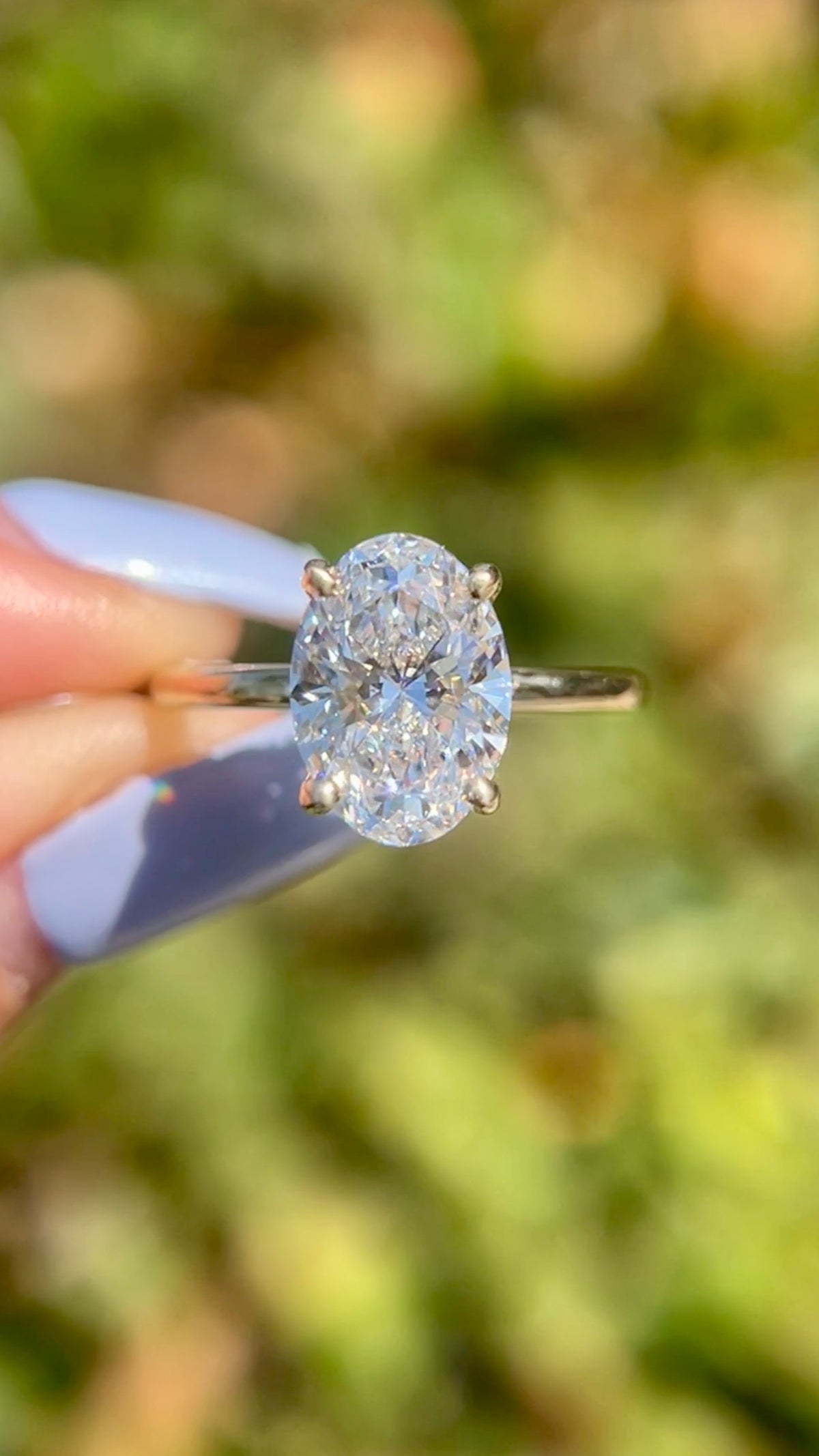 Sophi 2.50ct E-VS1 Oval Cut Lab Grown Diamond Engagement Ring 14K Gold