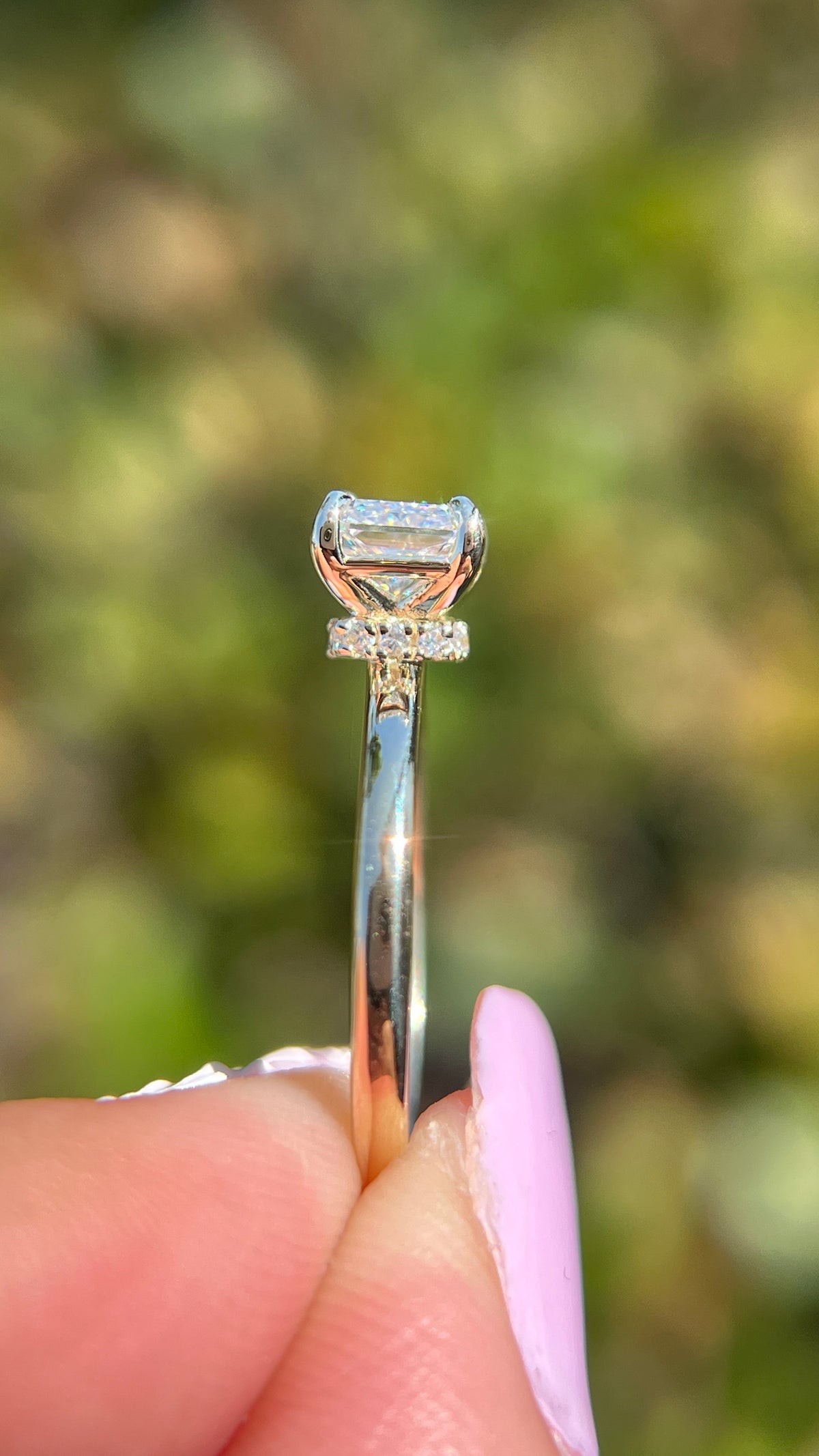 Sophi 1.51ct E-VS1 Radiant Cut Lab Grown Diamond Engagement Ring 14K Gold