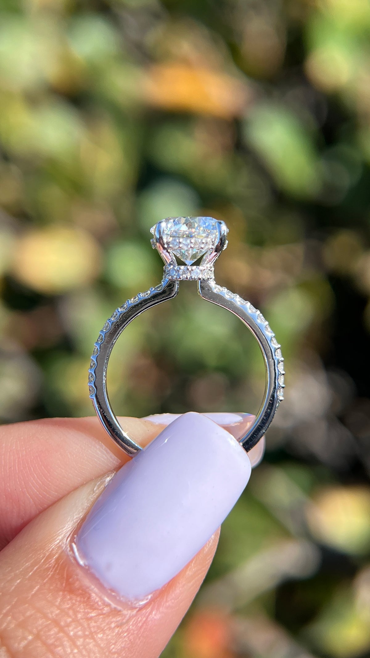 Cindy 2.02ct E-VS1 Round Cut Lab Grown Diamond Engagement Ring 14K Gold