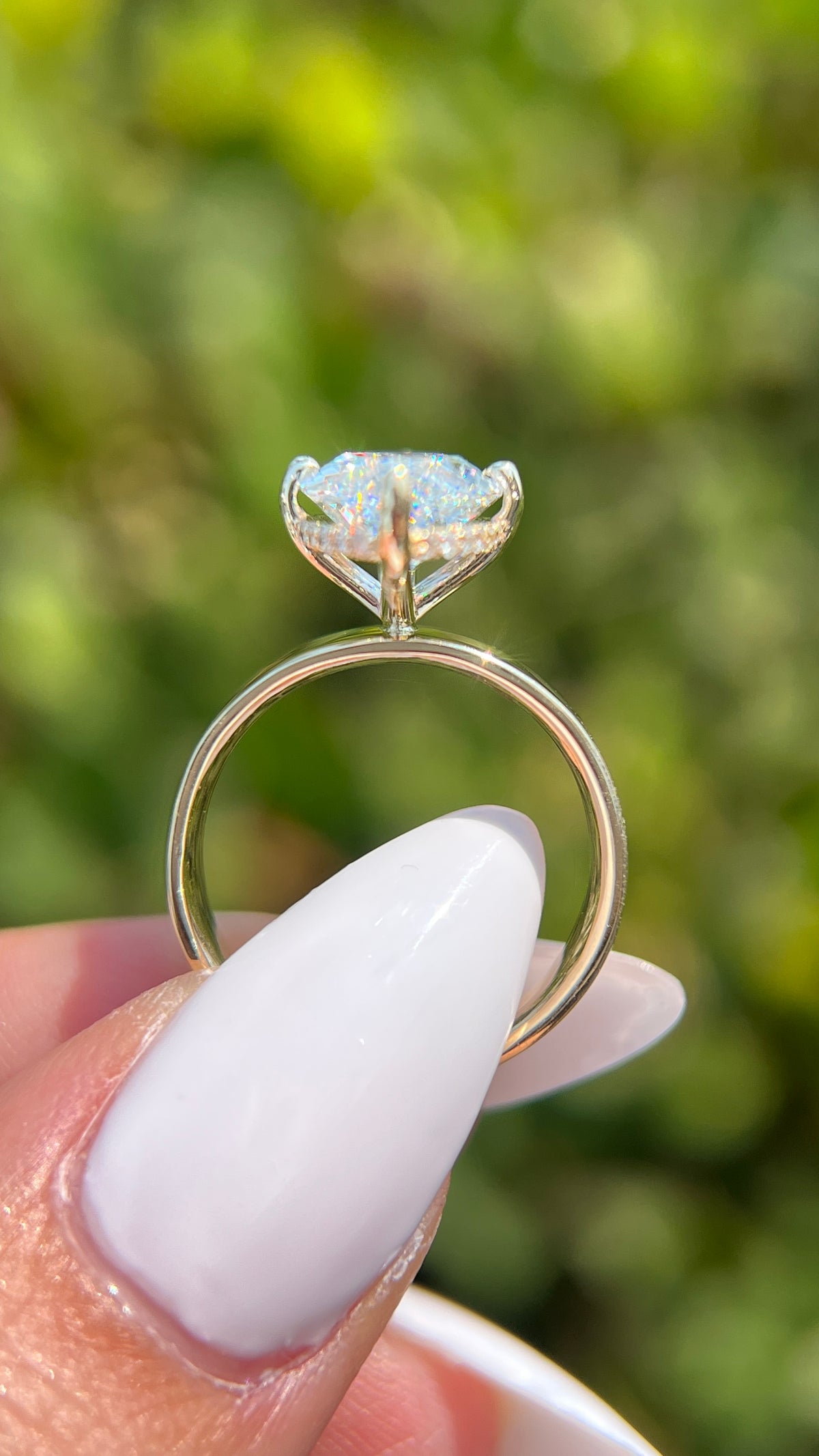 LG294 Andrea 3.54ct E-VVS2 Marquise Cut Lab Grown Diamond Engagement Ring 14K Gold