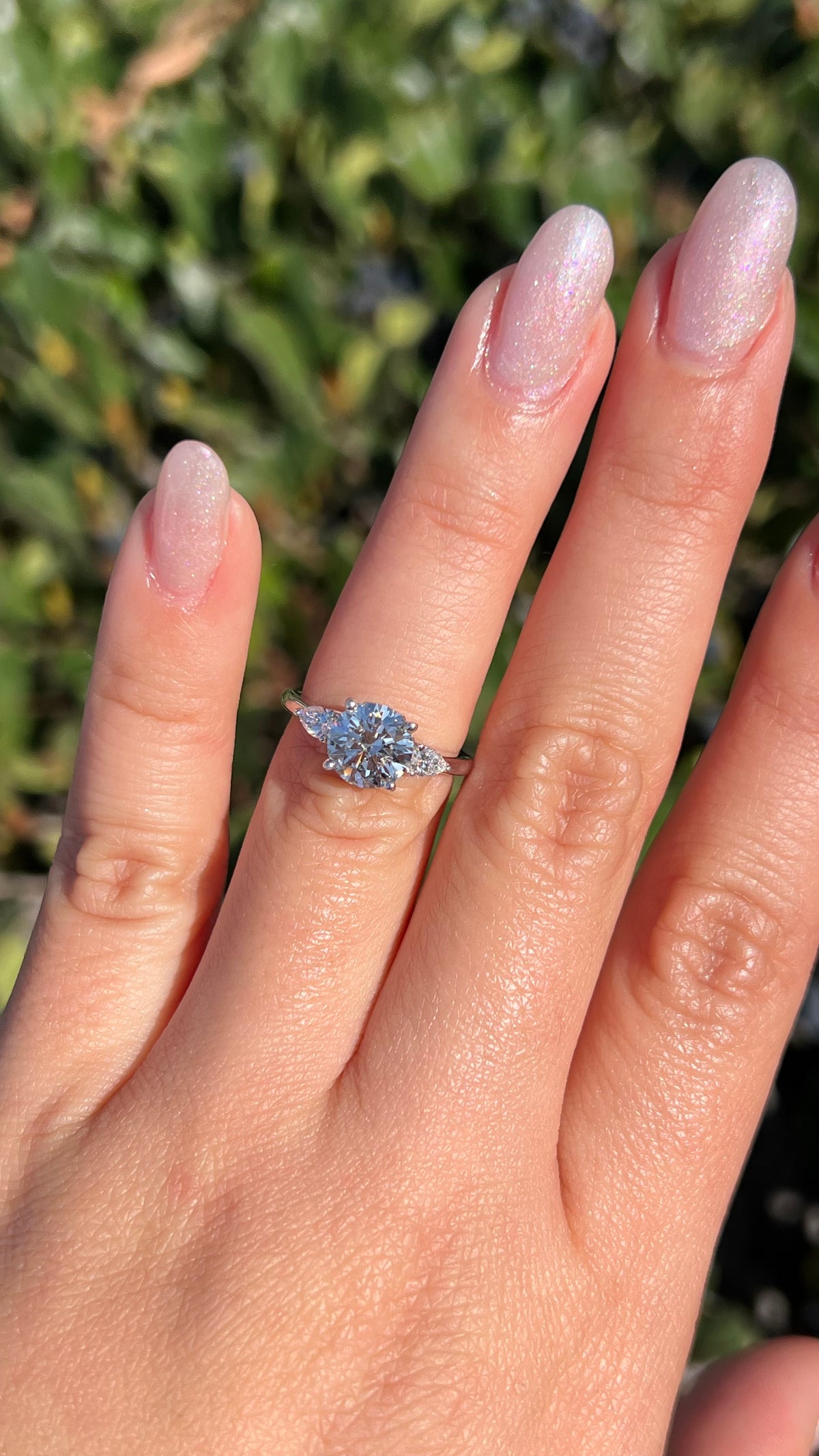 Polly 1.58ct E-VS1 Round Cut Lab Grown Diamond Engagement Ring 14K Gold