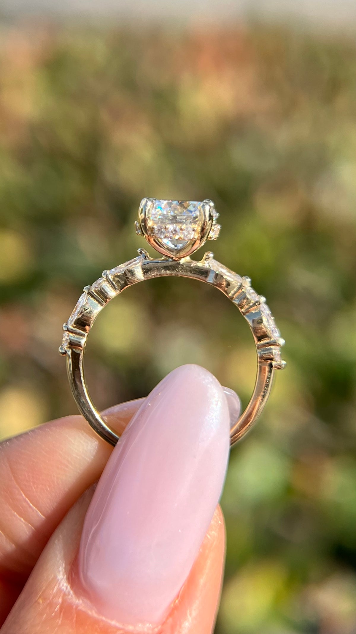 Myra 1.80ct E-VS1 Round Cut Lab Grown Diamond Engagement Ring 14K Gold