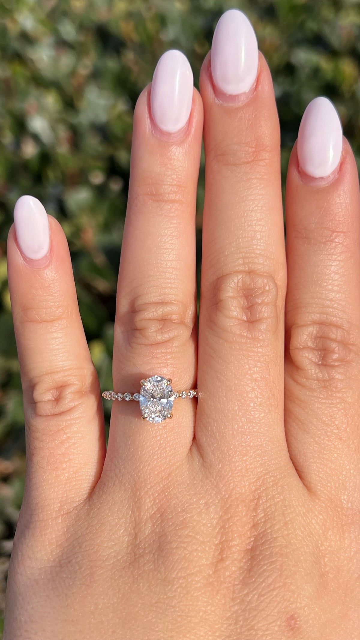 Irina 1.58ct E-VS1 Oval Cut Lab Grown Diamond Engagement Ring 14K Gold