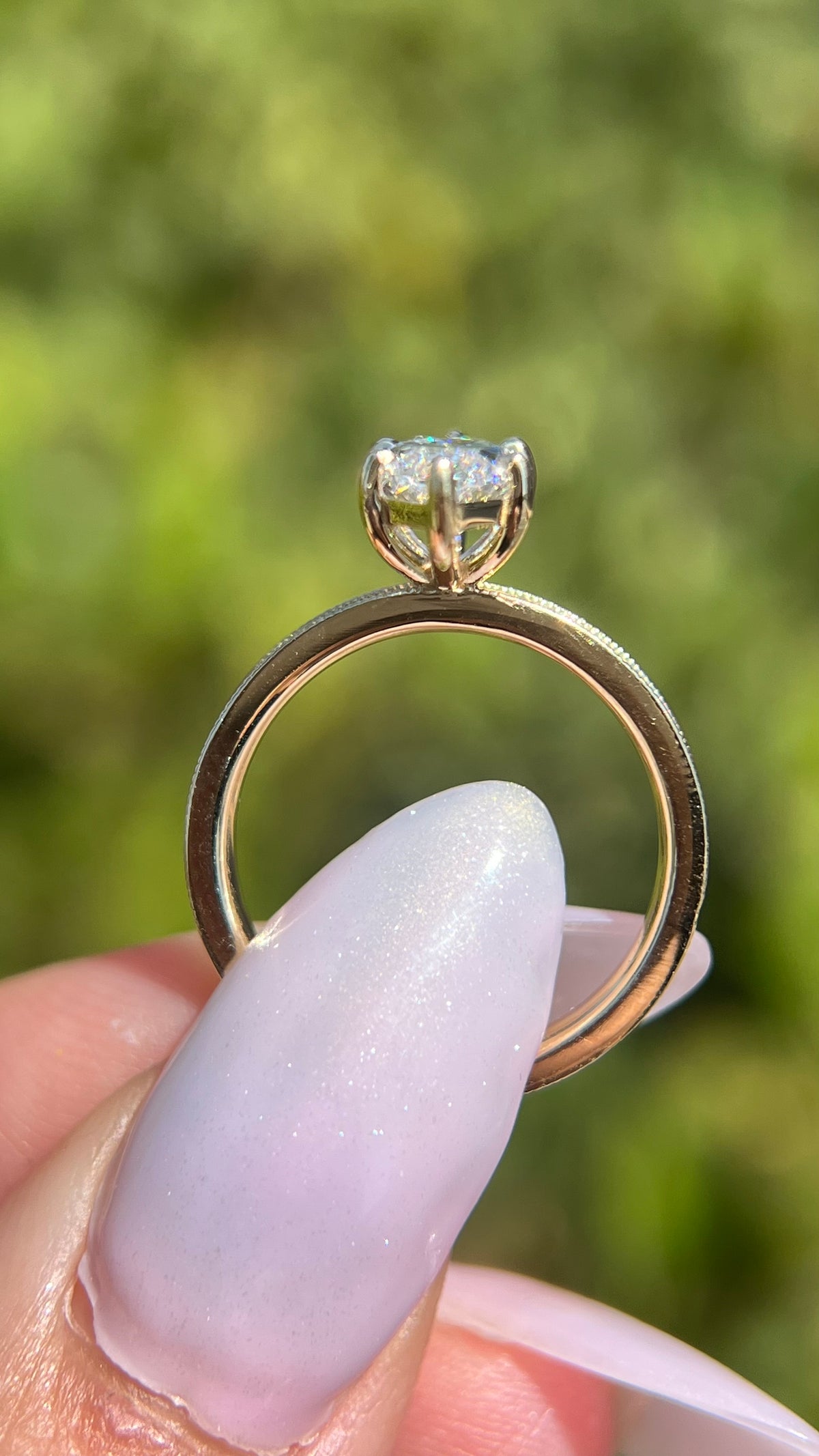 Tori 1.65ct E-VS1 Marquise Cut Lab Grown Diamond Engagement Ring 14K Gold