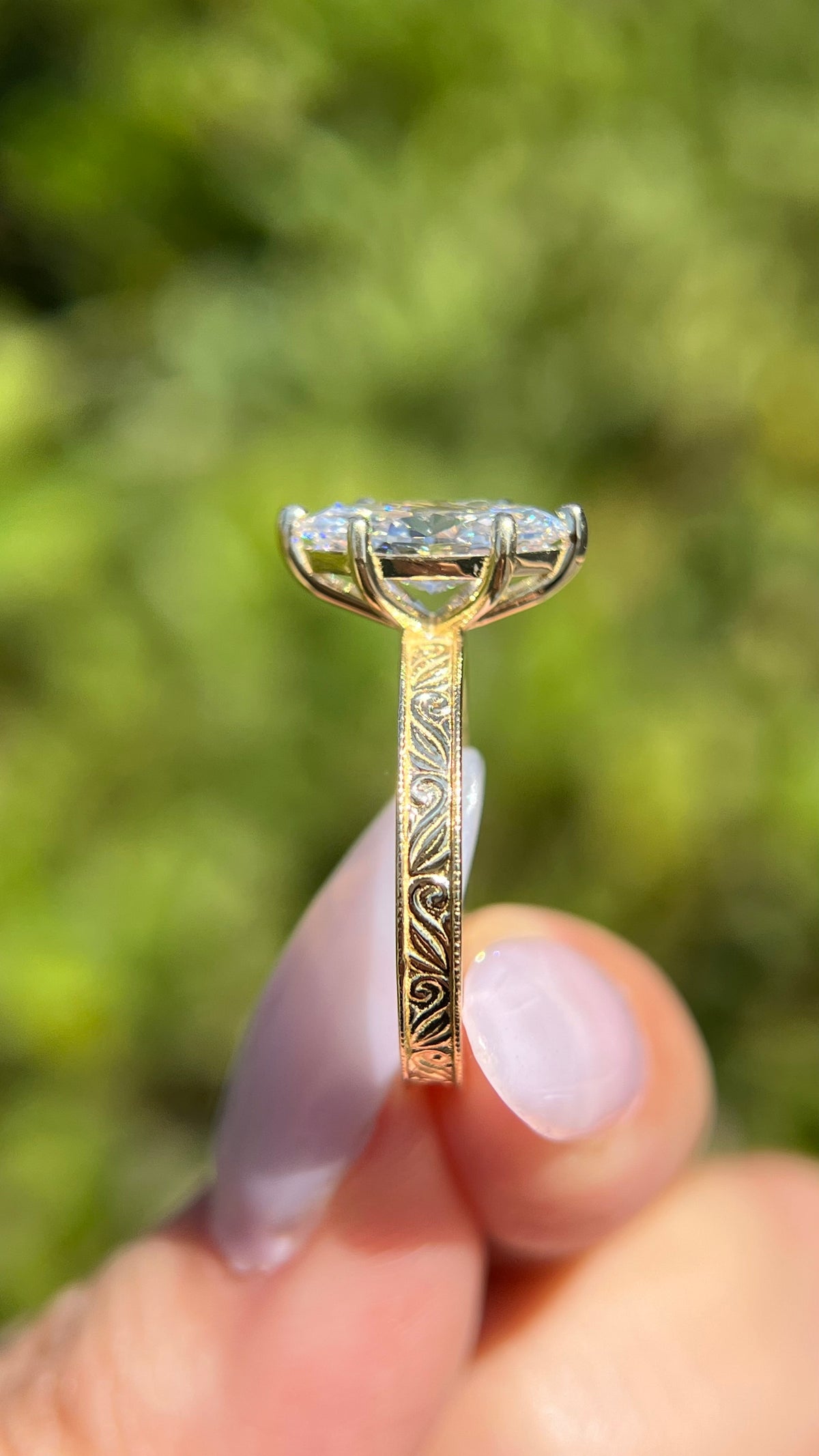 Tori 1.65ct E-VS1 Marquise Cut Lab Grown Diamond Engagement Ring 14K Gold