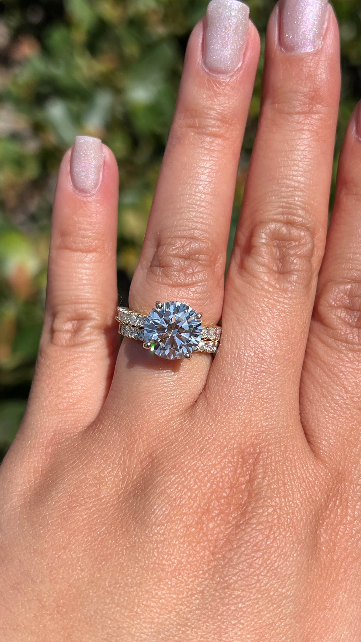 Primm 4.07ct E-VS1 Round Cut Lab Grown Diamond Engagement Ring 14K Gold