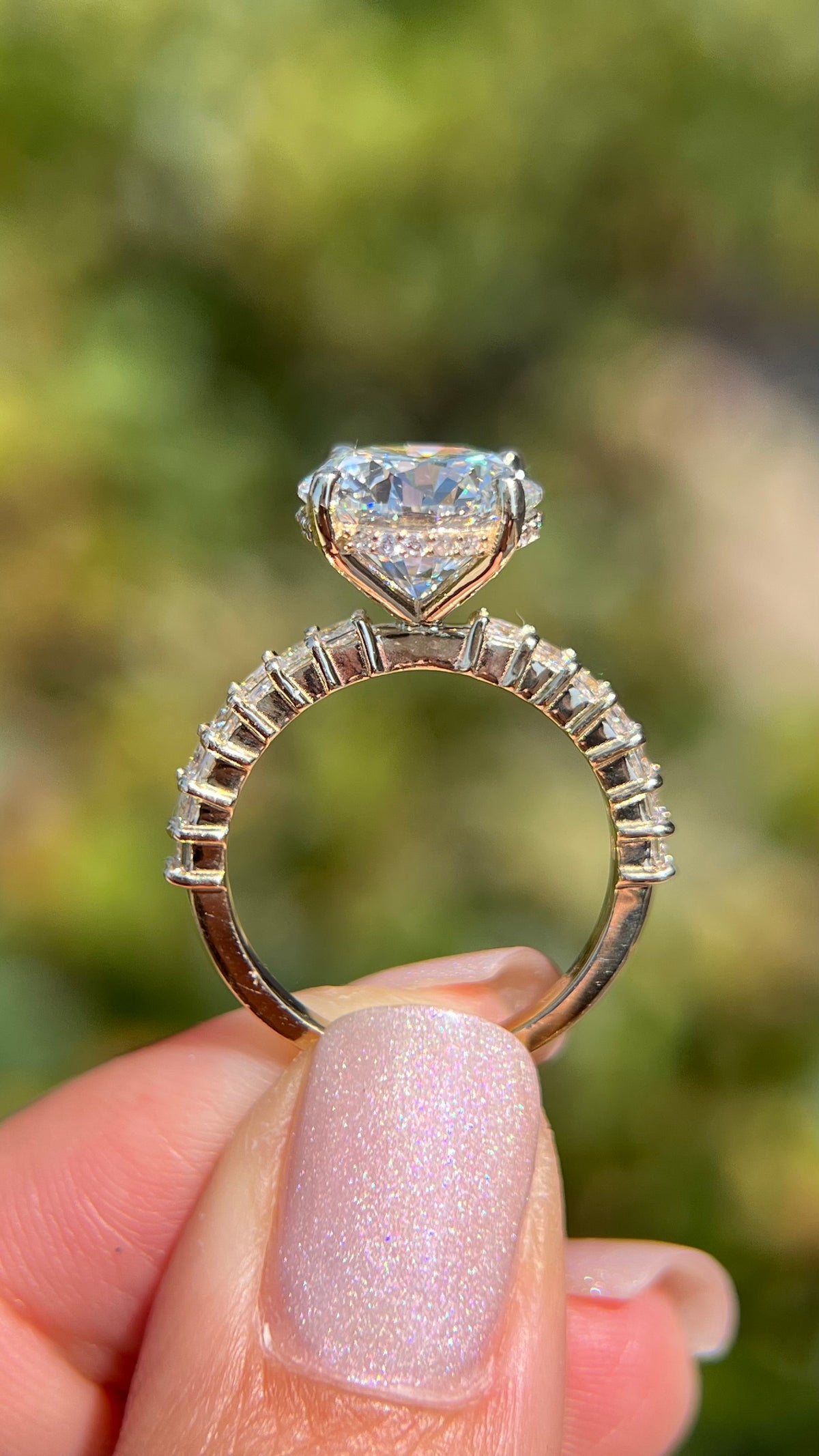 Primm 4.07ct E-VS1 Round Cut Lab Grown Diamond Engagement Ring 14K Gold