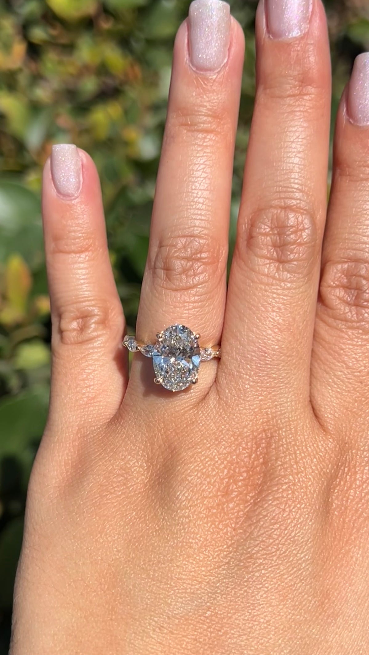 Marli 2.50ct E-VS1 Oval Cut Lab Grown Diamond Engagement Ring 14K Gold