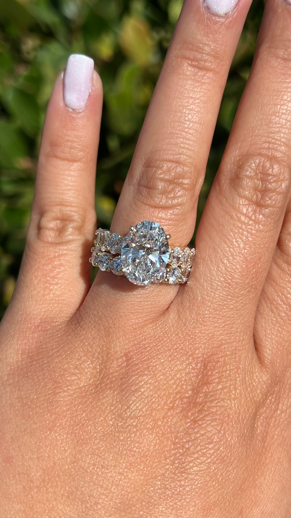 Olivia 4.58ct E-VS1 Oval Cut Lab Grown Diamond Engagement Ring 14K Gold