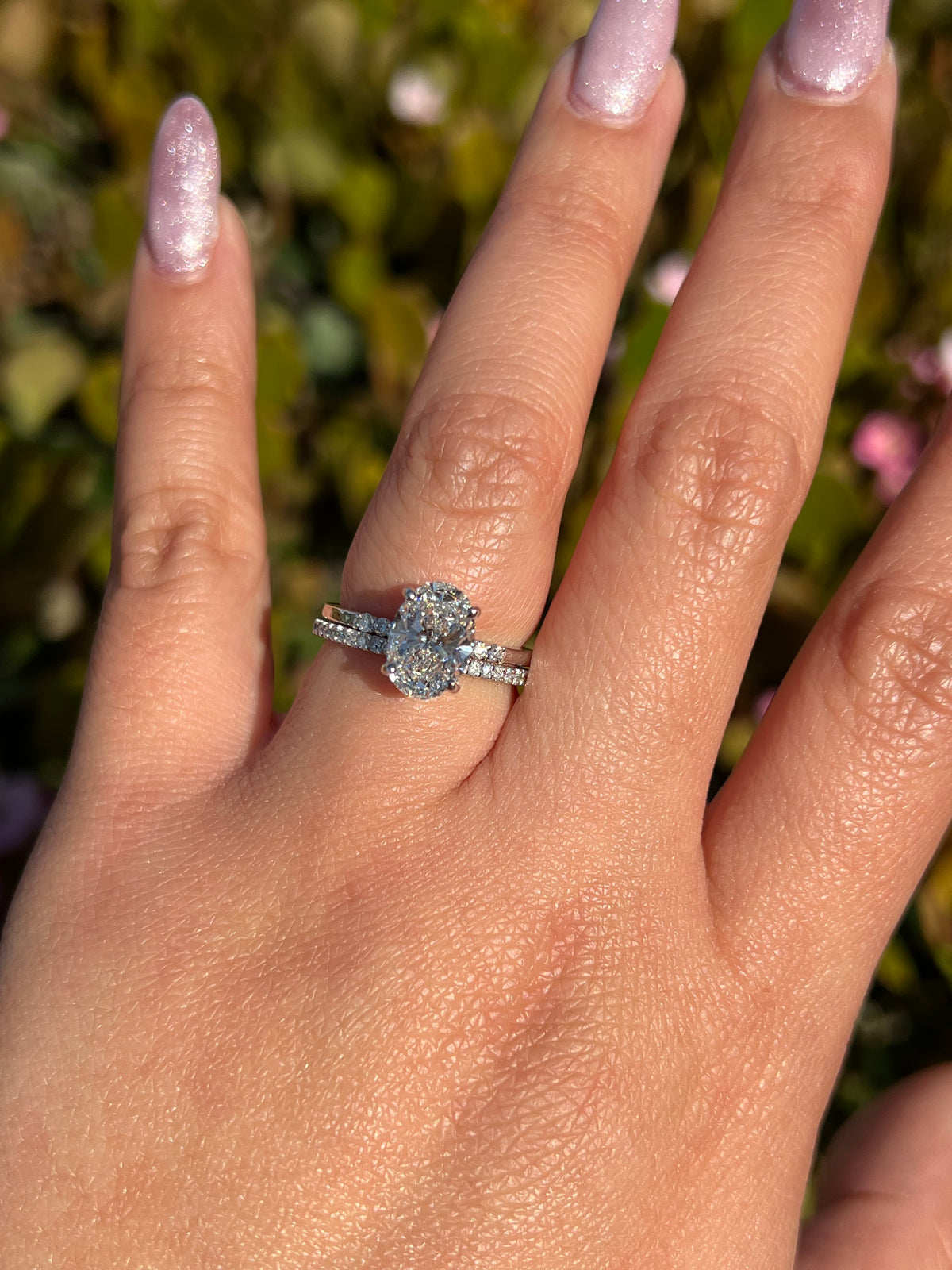 Kat 1.91ct E-VS1 Oval Cut Lab Grown Diamond Engagement Ring 14K Gold