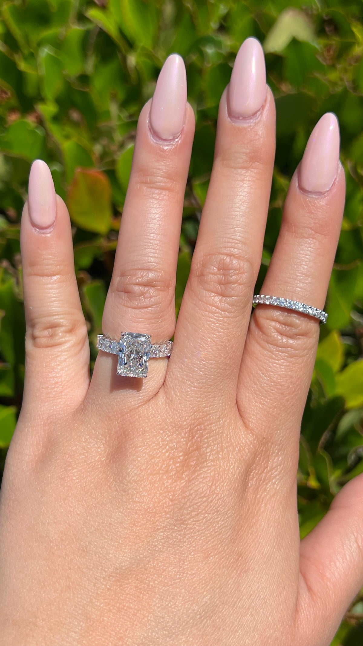 Reyna 3.48ct E-VS1 Radiant Cut Lab Grown Diamond Engagement Ring 14K Gold