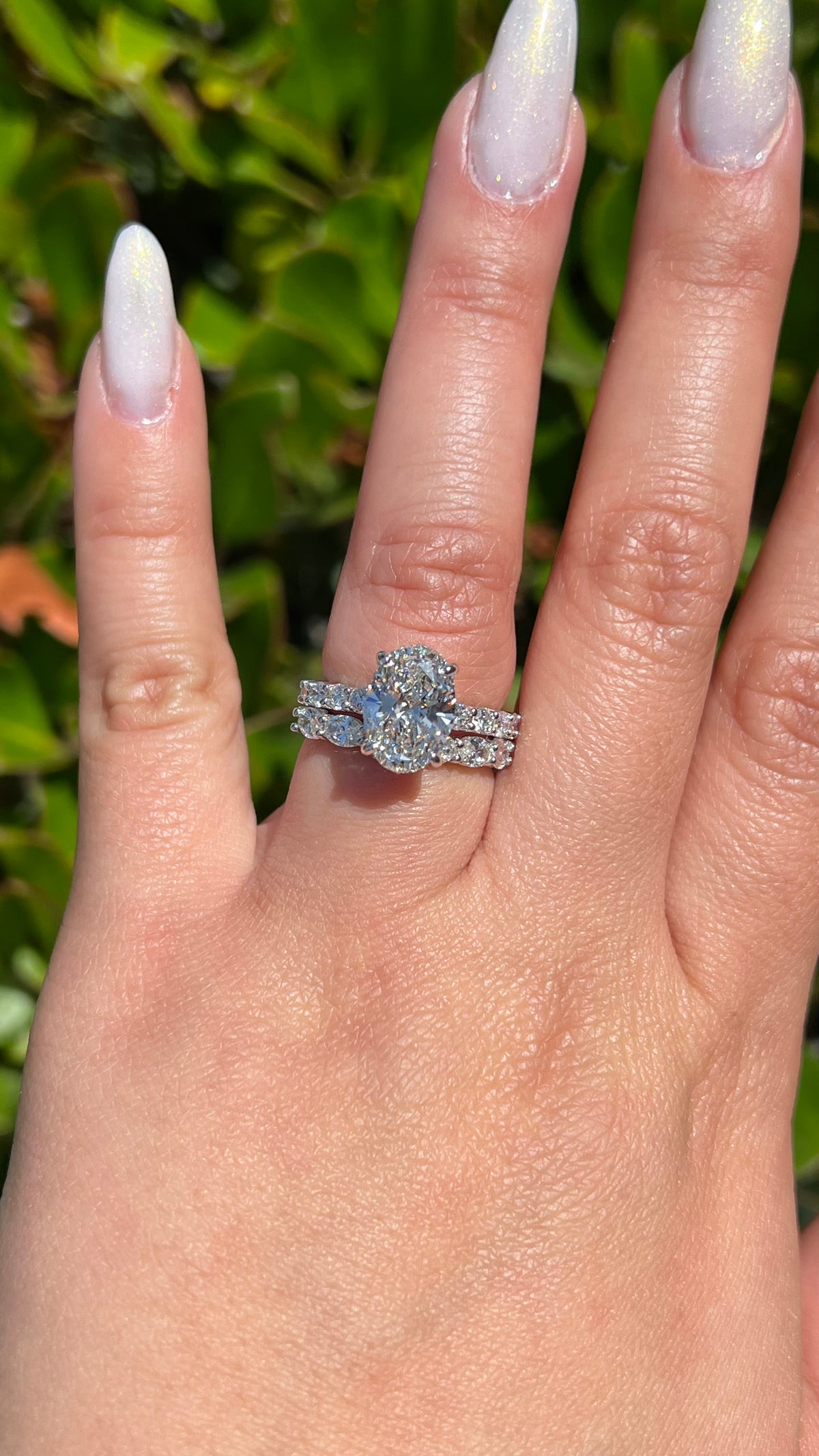 Carli 2.91ct E-VS1 Oval Cut Lab Grown Diamond Engagement Ring 14K Gold