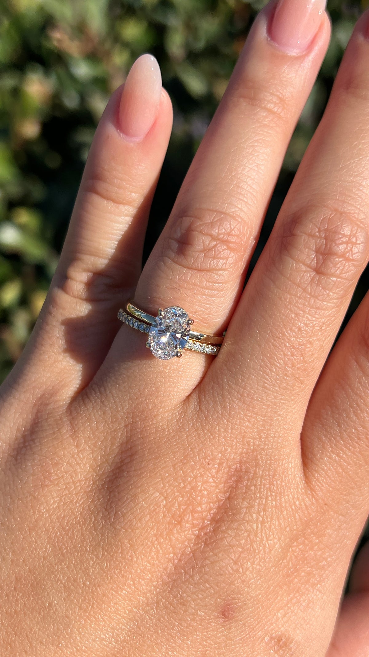 Sadie 1.58ct E-VS1 Oval Cut Lab Grown Diamond Engagement Ring 14K Gold