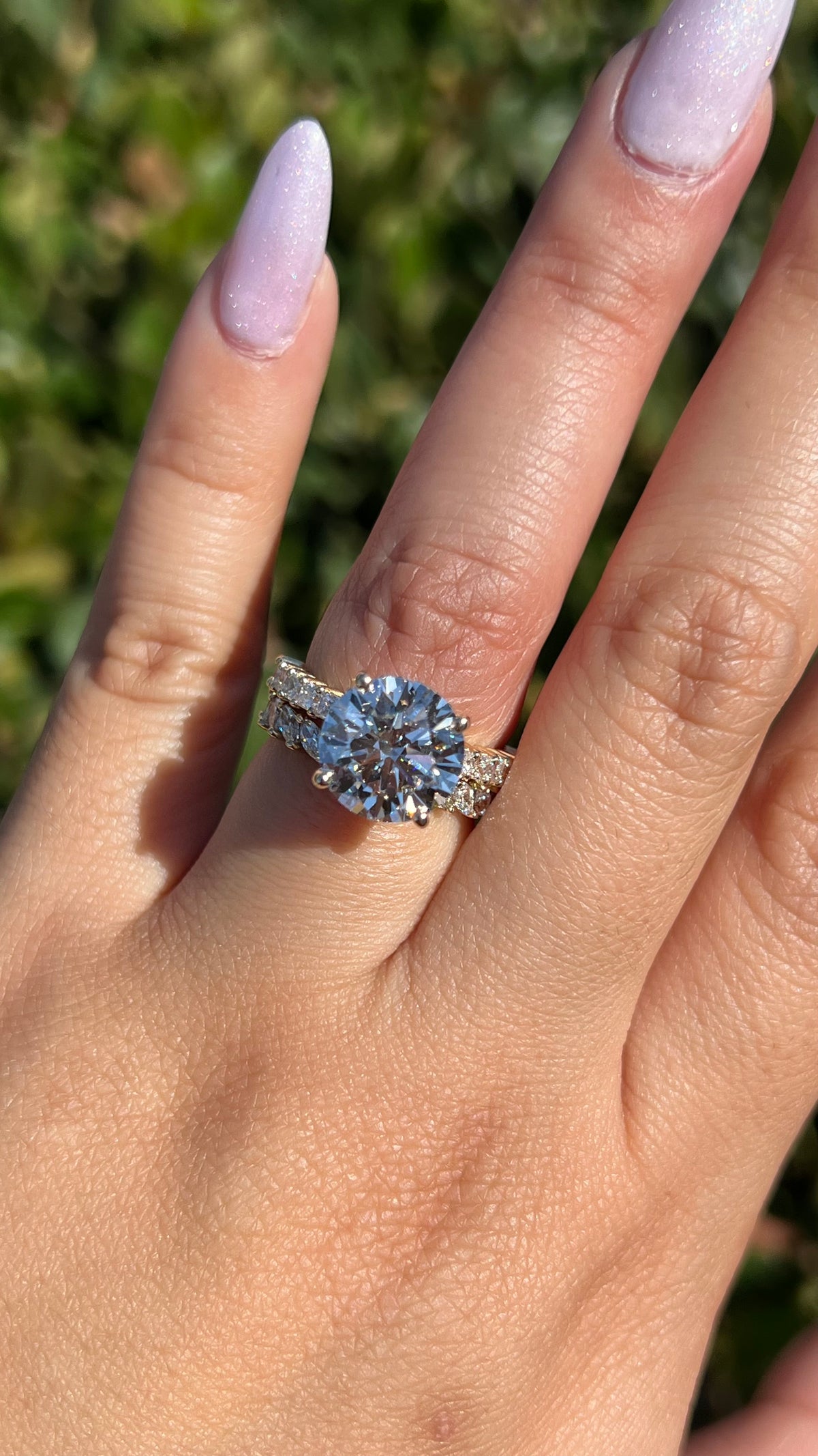 Primm 4.54ct E-VS1 Round Cut Lab Grown Diamond Engagement Ring 14K Gold