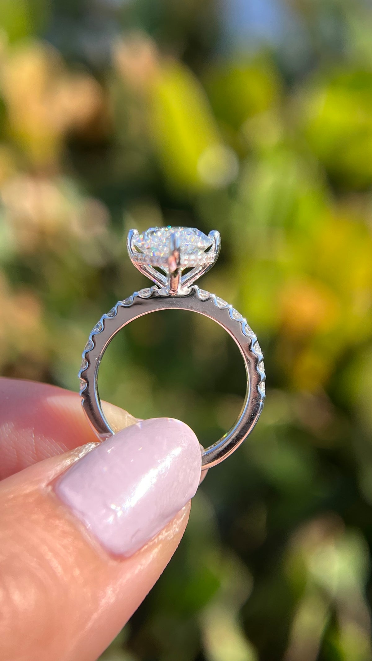 Jada 3.72ct E-VS1 Marquise Cut Lab Grown Diamond Engagement Ring 14K Gold