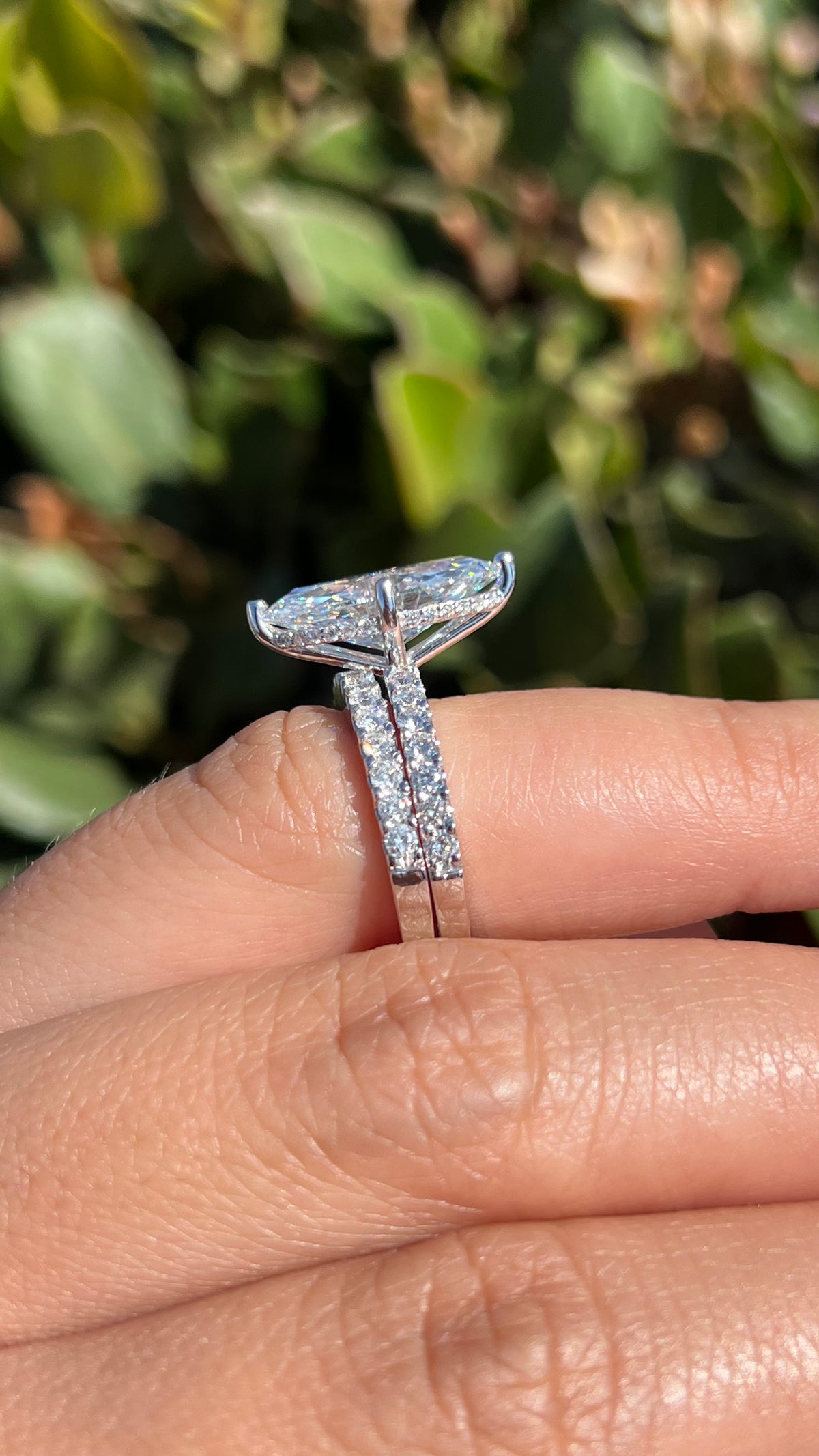 Jada 3.72ct E-VS1 Marquise Cut Lab Grown Diamond Engagement Ring 14K Gold