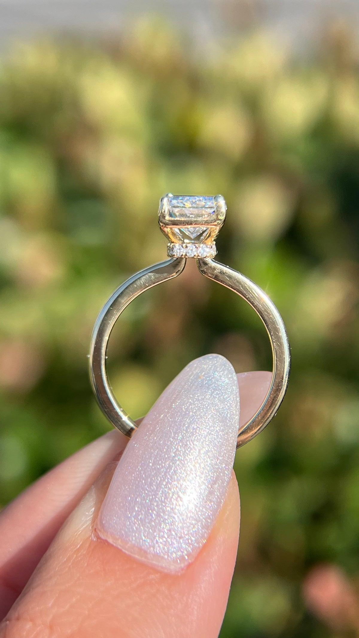 Sophi 2.55ct E-VS1 Radiant Cut Lab Grown Diamond Engagement Ring 14K Gold