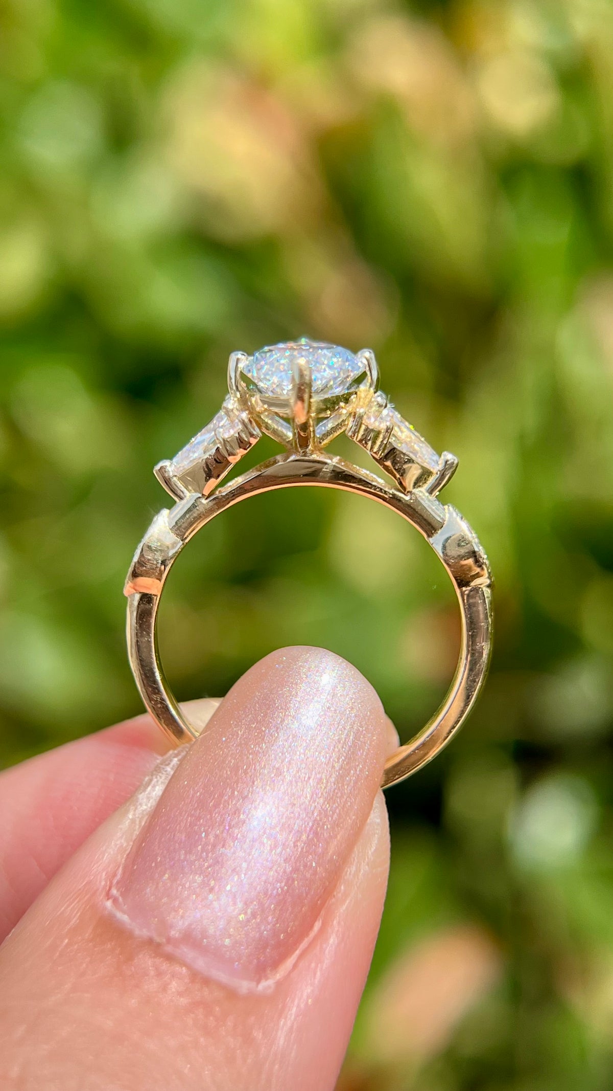 Paula 2.09ct E-VS1 Marquise Cut Lab Grown Diamond Engagement Ring 14K Gold