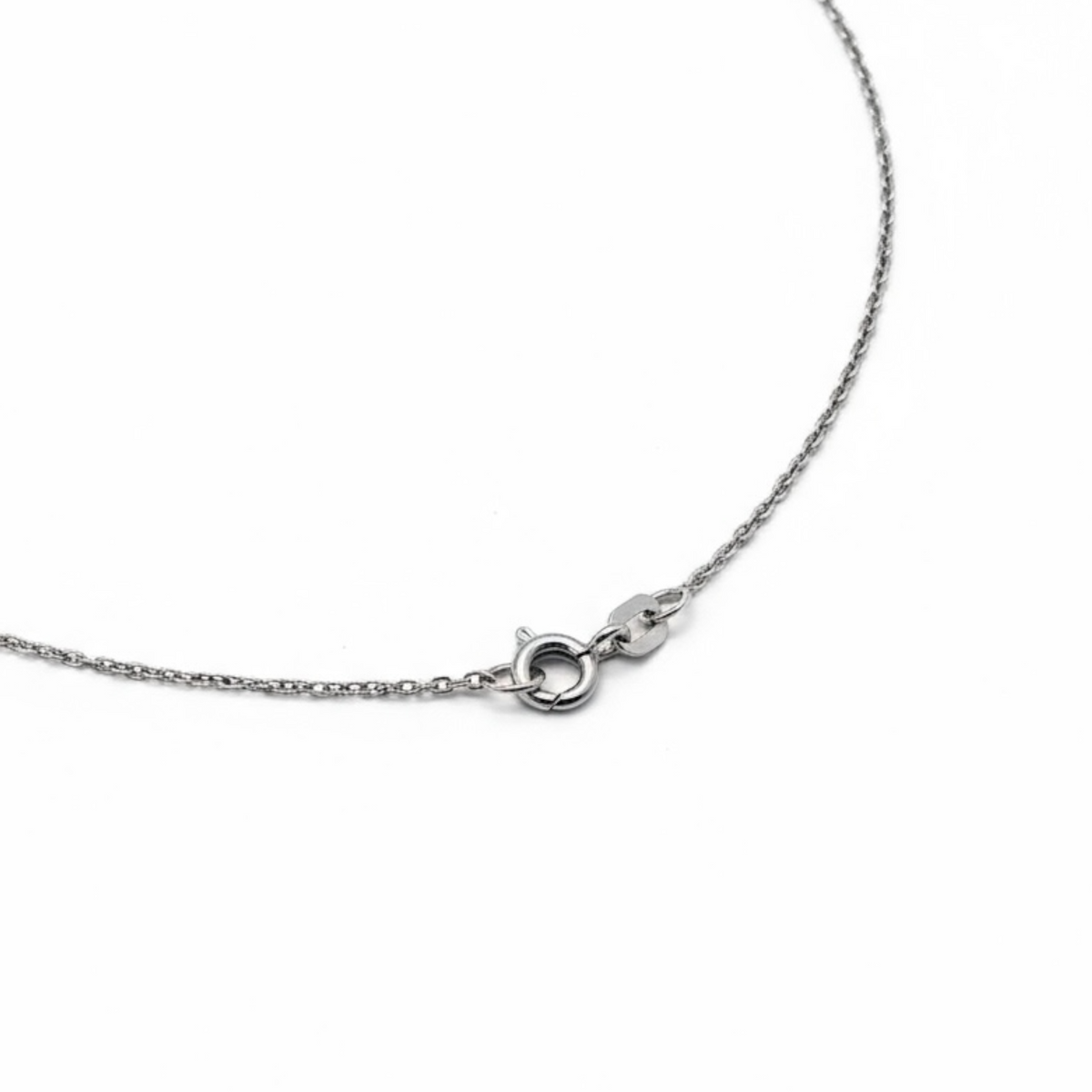 1.2mm Cable Chain w/ Diamond Baguette Cluster Necklace 14K Solid Gold DFN008