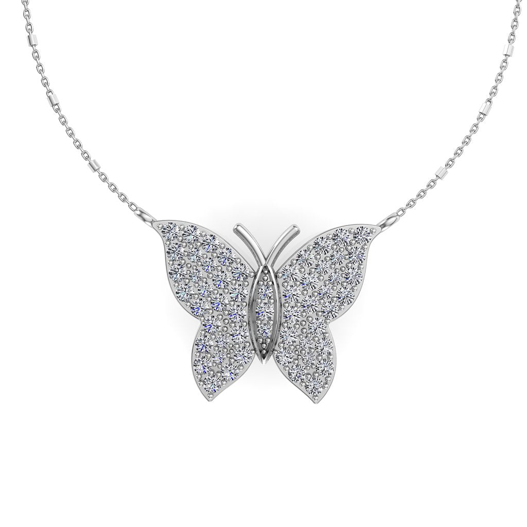 Butterfly Diamond Pendant NIJ004