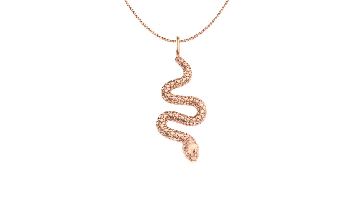 Snek Necklace 14K Solid Gold SNK015