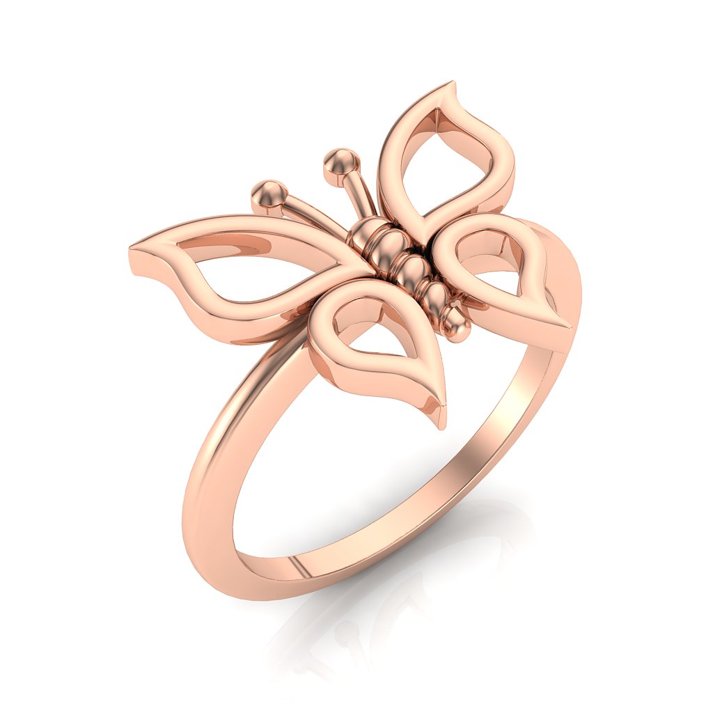 Jhené Butterfly Ring 14K or 18K Gold NIJ002