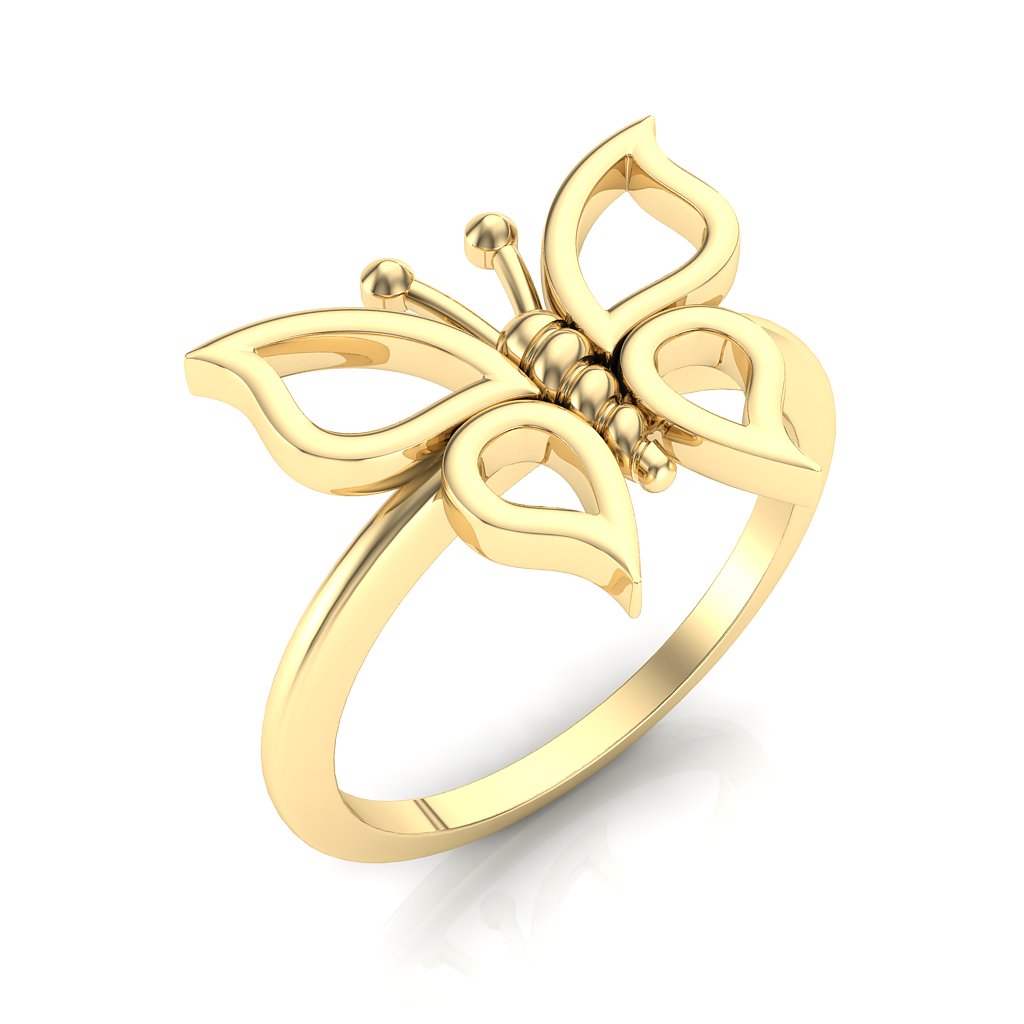 Jhené Butterfly Ring 14K or 18K Gold NIJ002