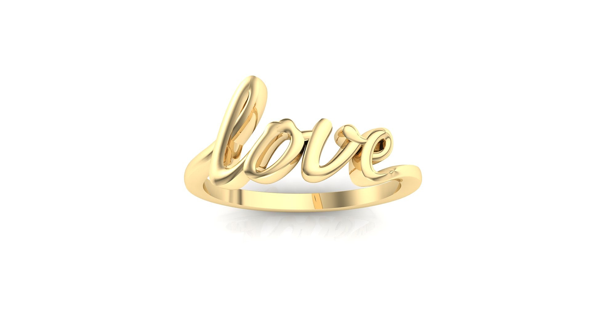 LOVE Ring 14K or 18K Gold NIJ006