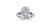 9x6mm (1.30ct) ForeverOne Pear Moissanite Halo Diamond Infinity Band 14K Gold Engagement Ring MOENG002