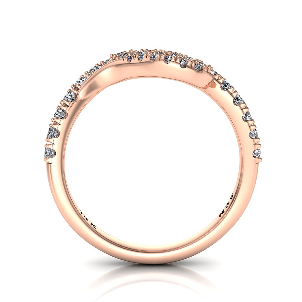 Stylish BFF Diamond Snake Ring 0.53ct tw 14K Gold NIJ007