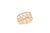 Weave Diamond Anniversary Band 0.61 ct tw Princess-cut 14K Rose Gold BAN041 - NorthandSouthJewelry